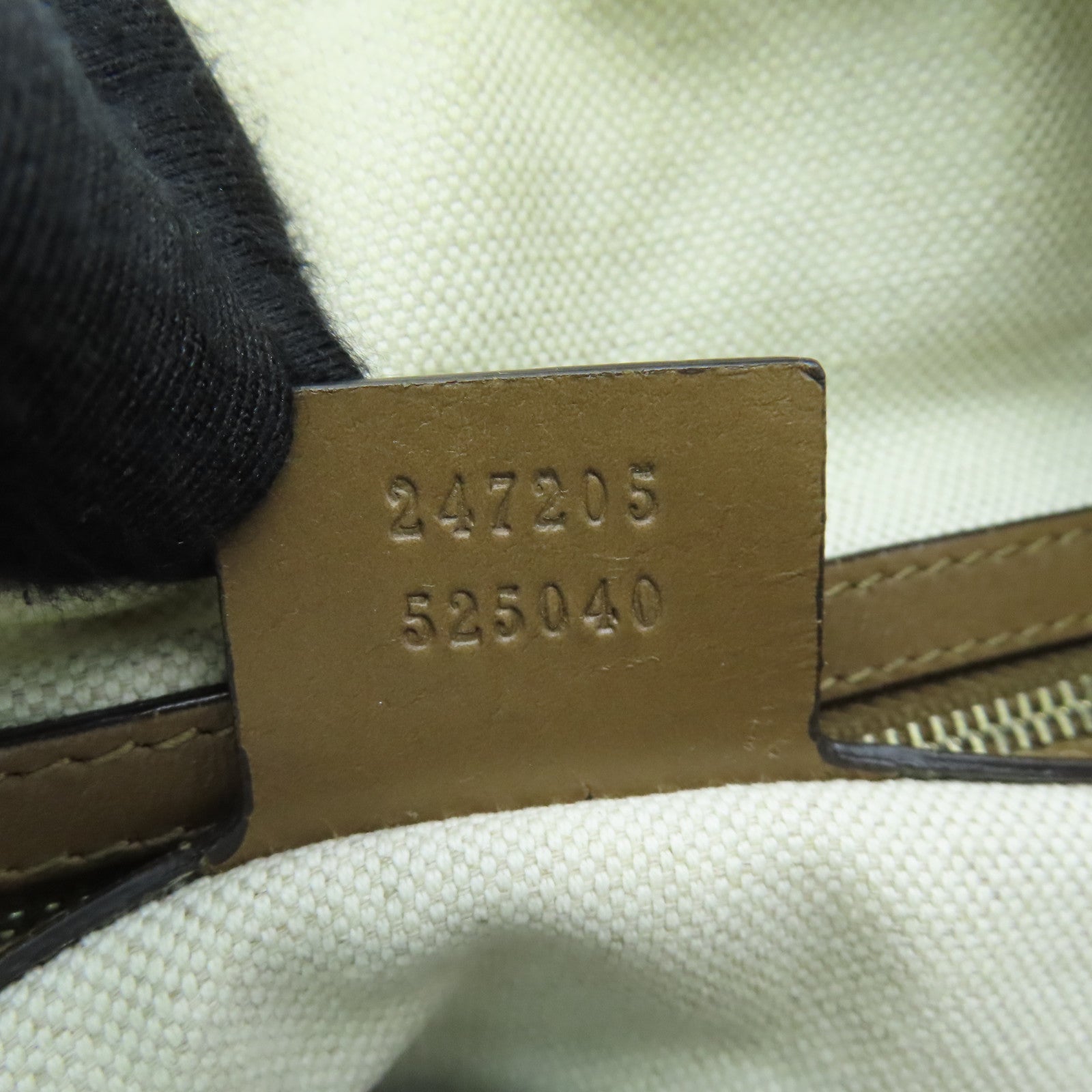 GUCCI 帆布Boston Bag金扣波士顿包棕色