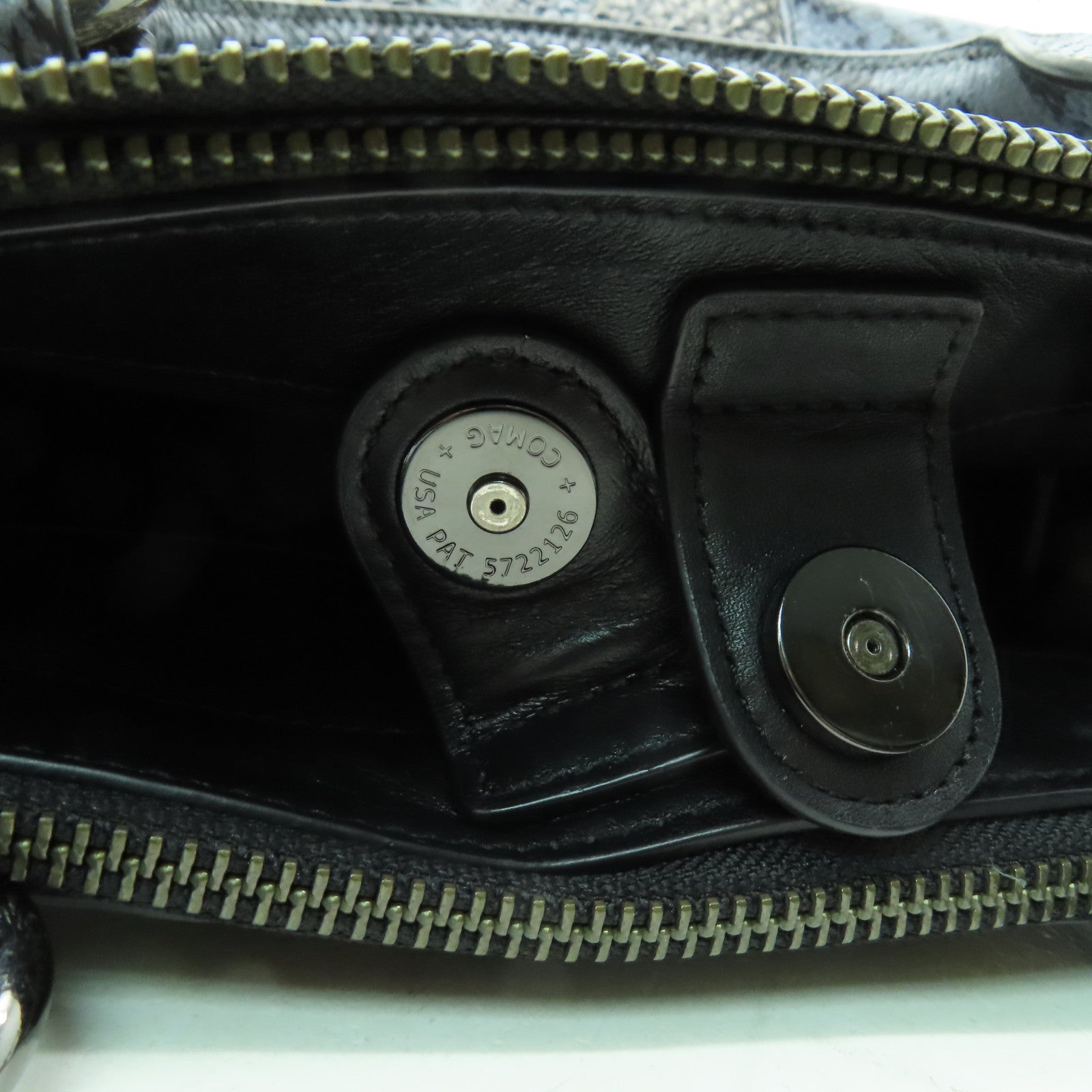 COACH 【激減優惠】皮革2 Way Shoulder銀扣手挽肩背兩用袋彩色