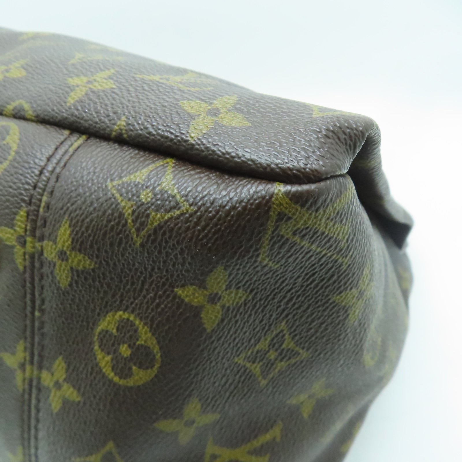 LOUIS VUITTON Monogram Artsy MM金扣波士頓包棕色