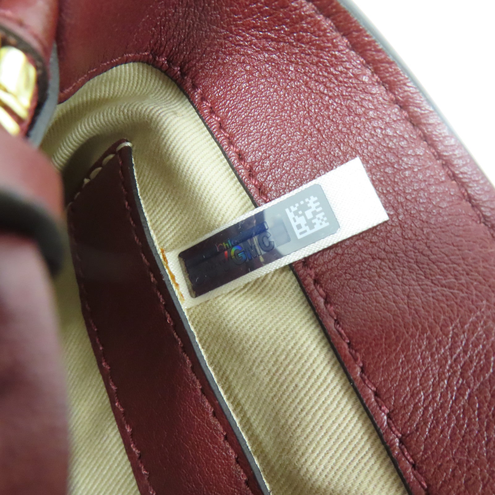 Chloe 牛皮皮革2 Way Shoulder金扣手挽肩背兩用袋紅色