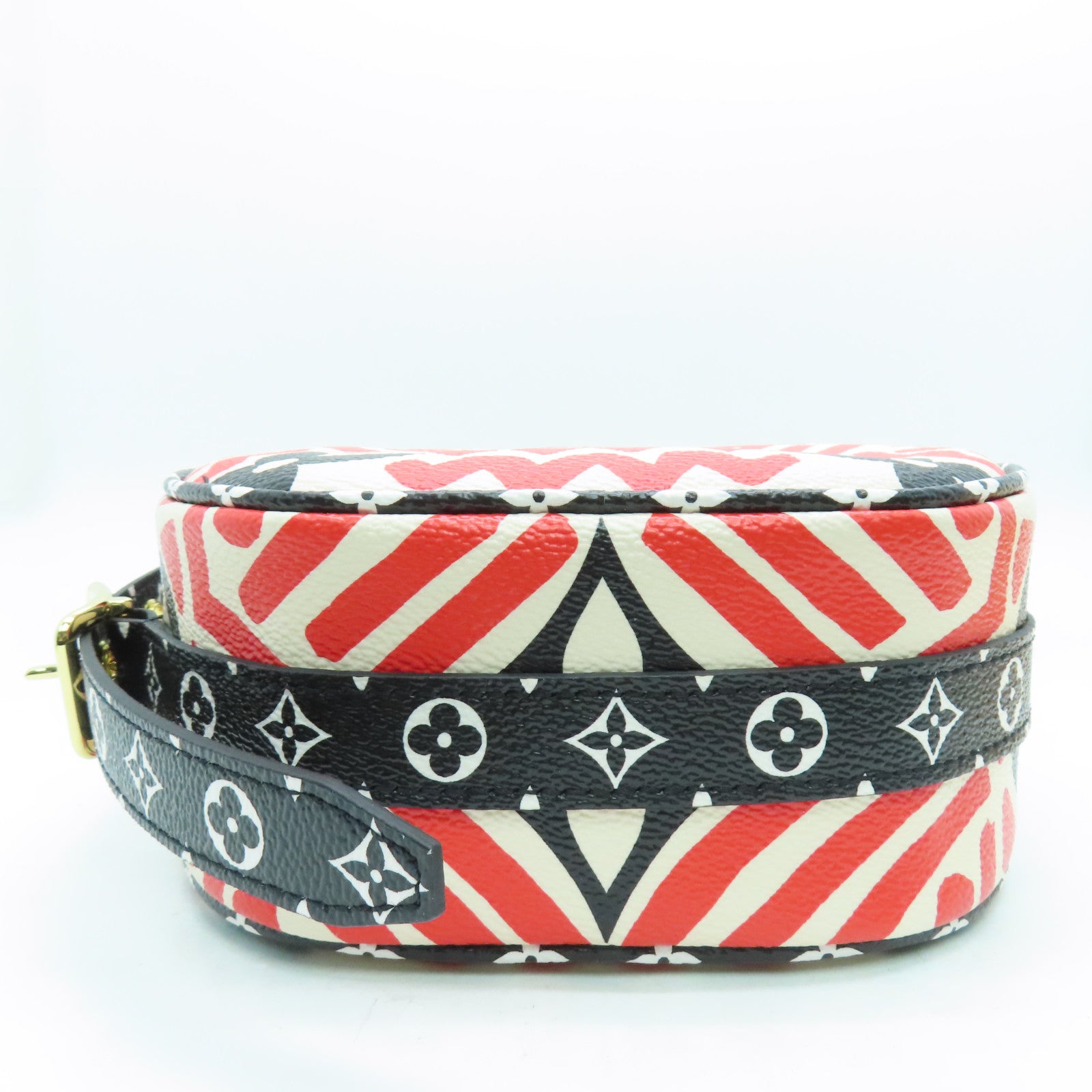 LOUIS VUITTON Clafoutis Giant Boite Chapeau金扣肩背袋红色黑色白色