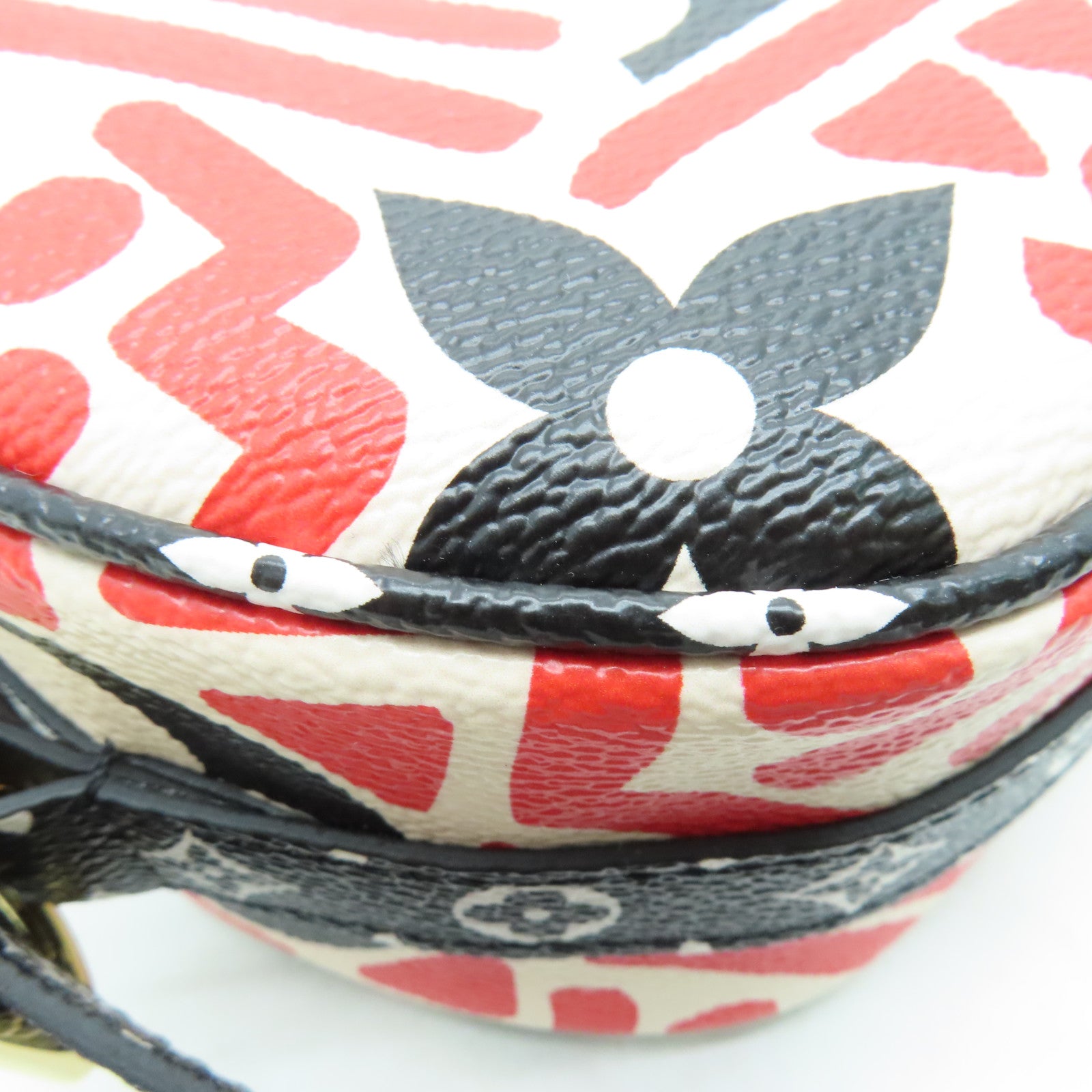 LOUIS VUITTON Clafoutis Giant Boite Chapeau金扣肩背袋红色黑色白色