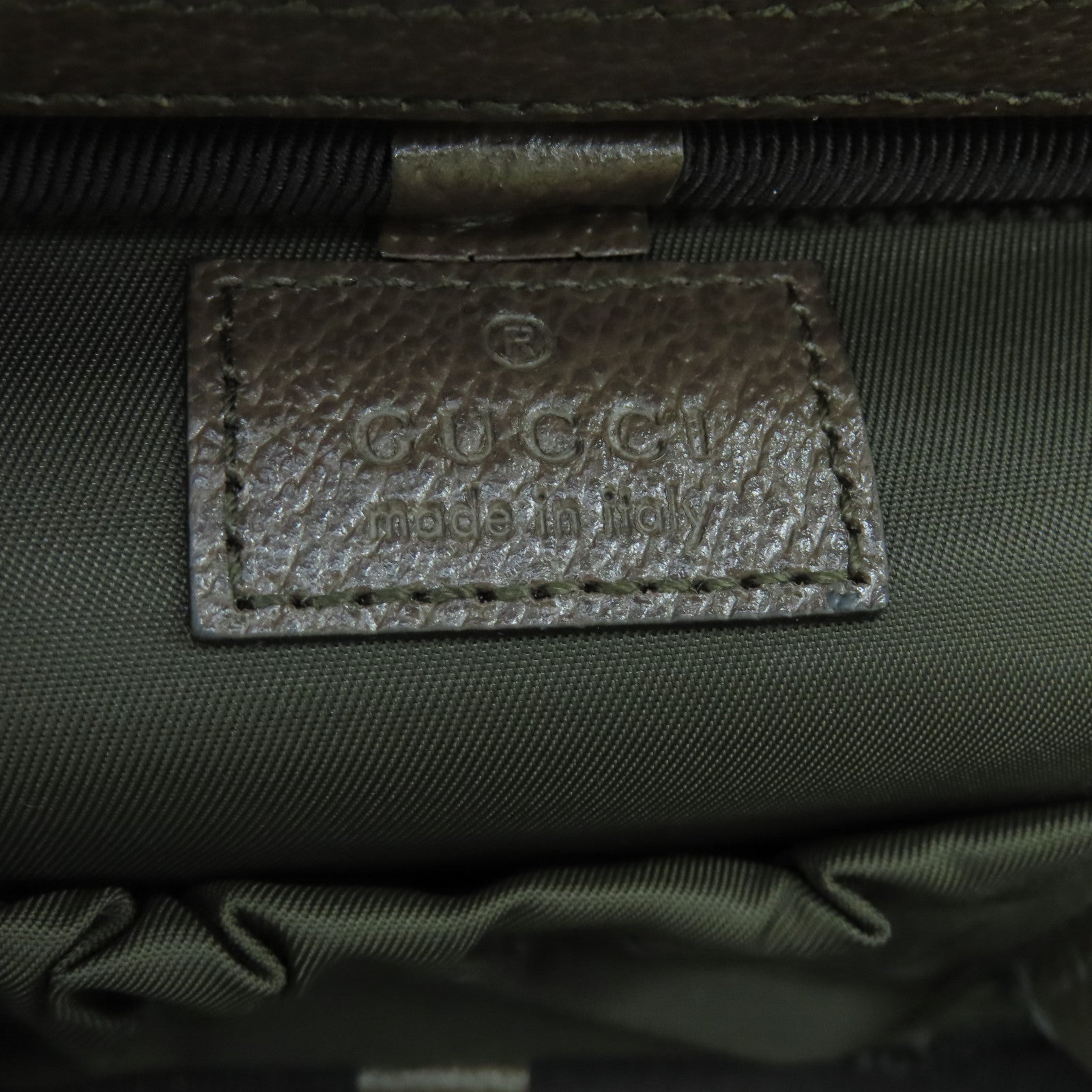 GUCCI 塗層帆布Ophidia GG-Supreme Vanity Case金扣手挽袋啡色