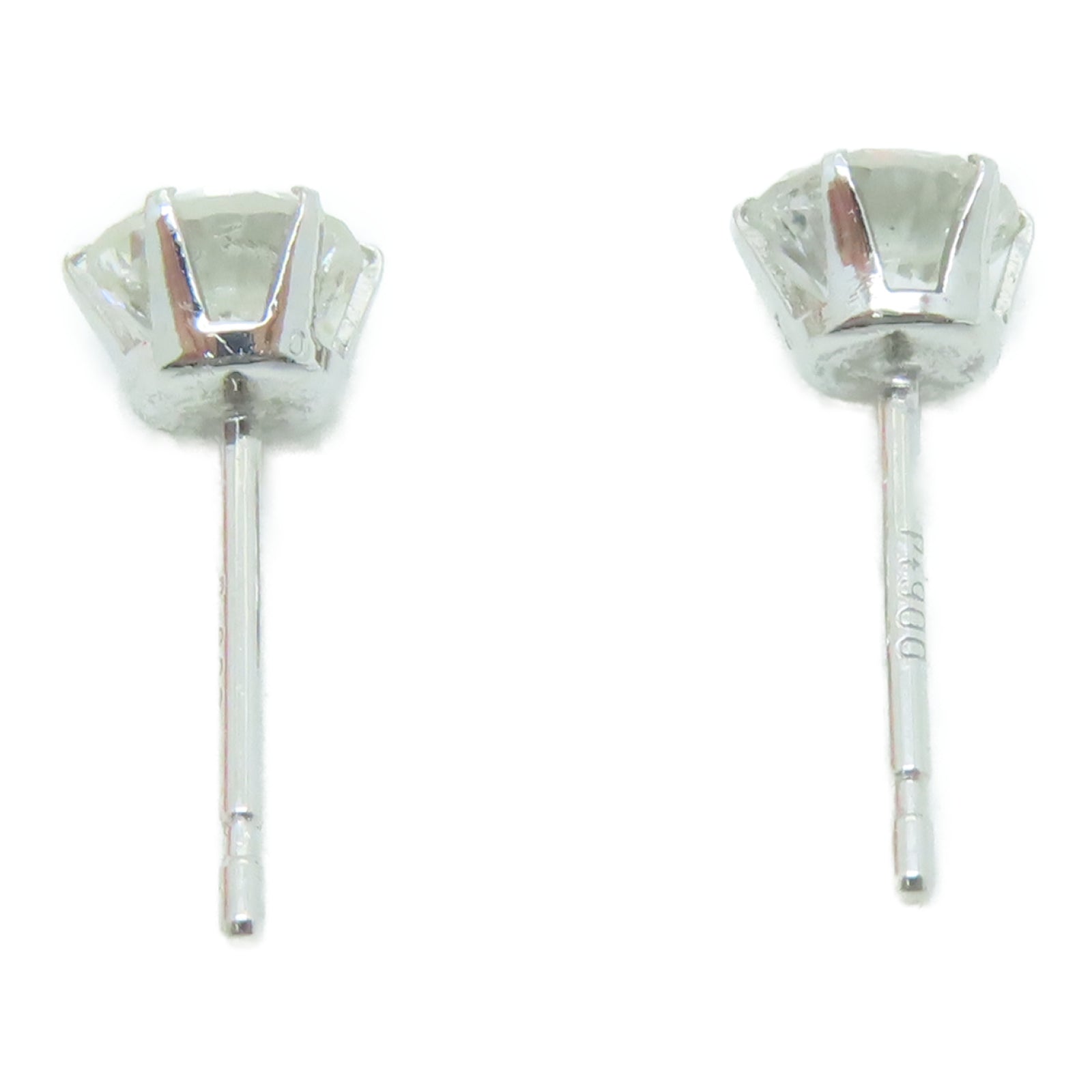 JEWELRY 18K白金Diamond 1.0g 0.511ct/0.547ct钻石耳环