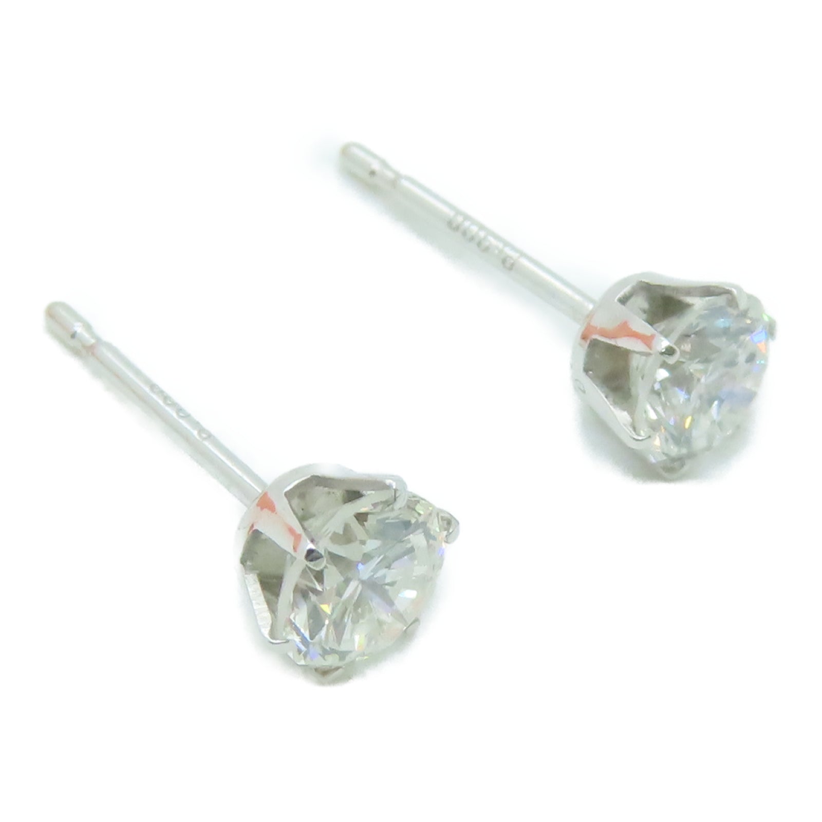 JEWELRY 18K白金Diamond 1.0g 0.511ct/0.547ct钻石耳环