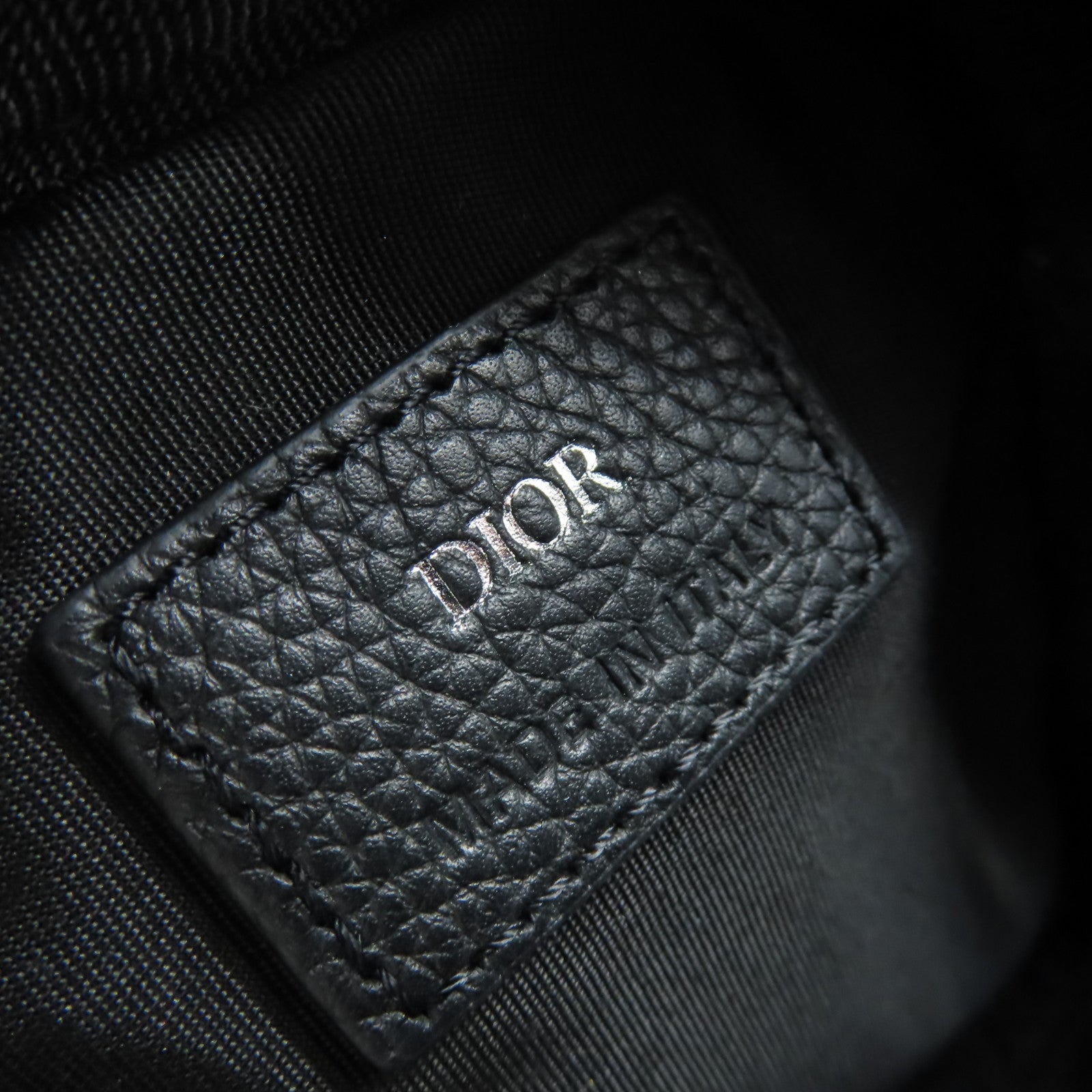 Dior Oblique Jacquard帆布Shoulder Bag銀扣肩背袋啡色/寶藍色