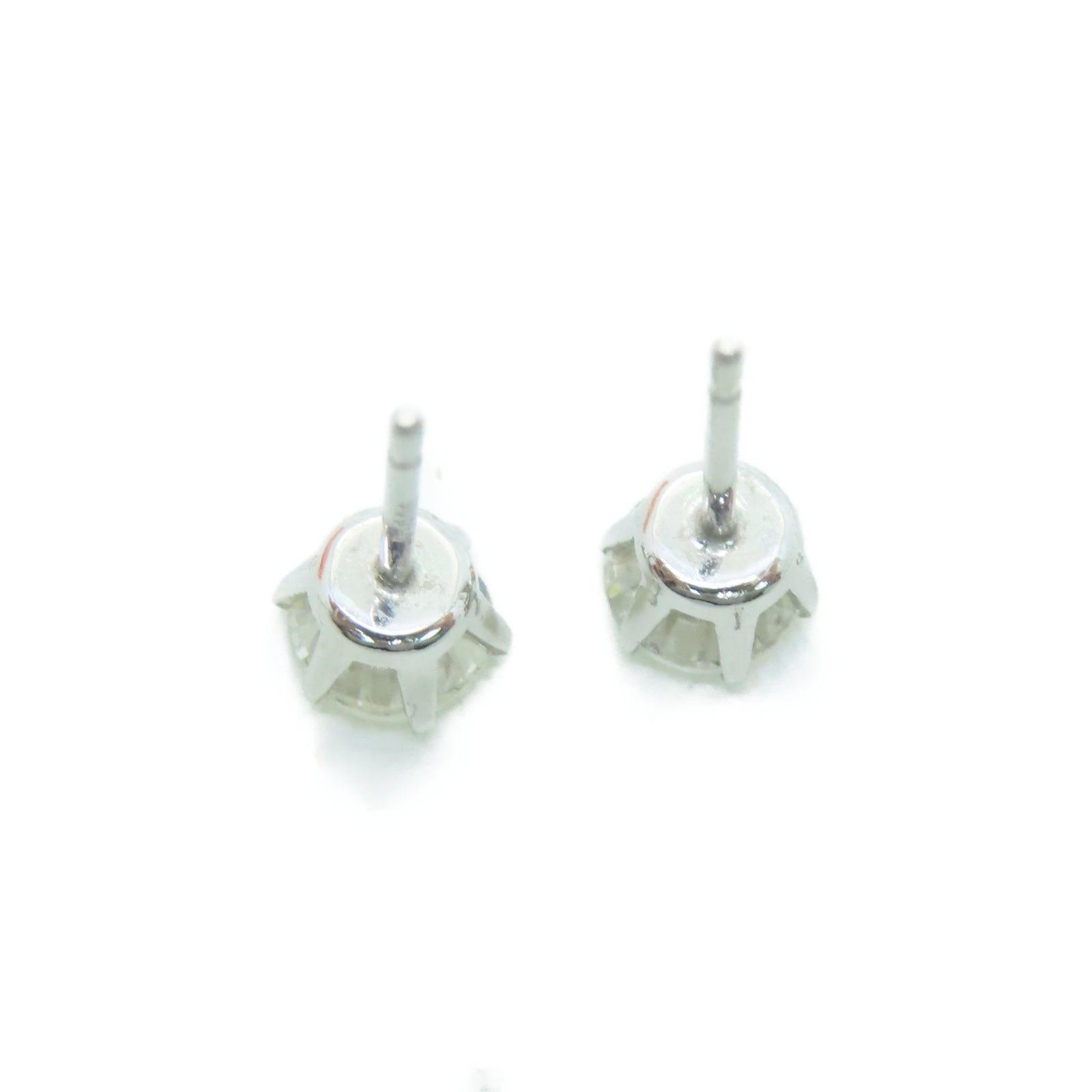 JEWELRY 18K白金Diamond 1.0g 0.511ct/0.547ct钻石耳环