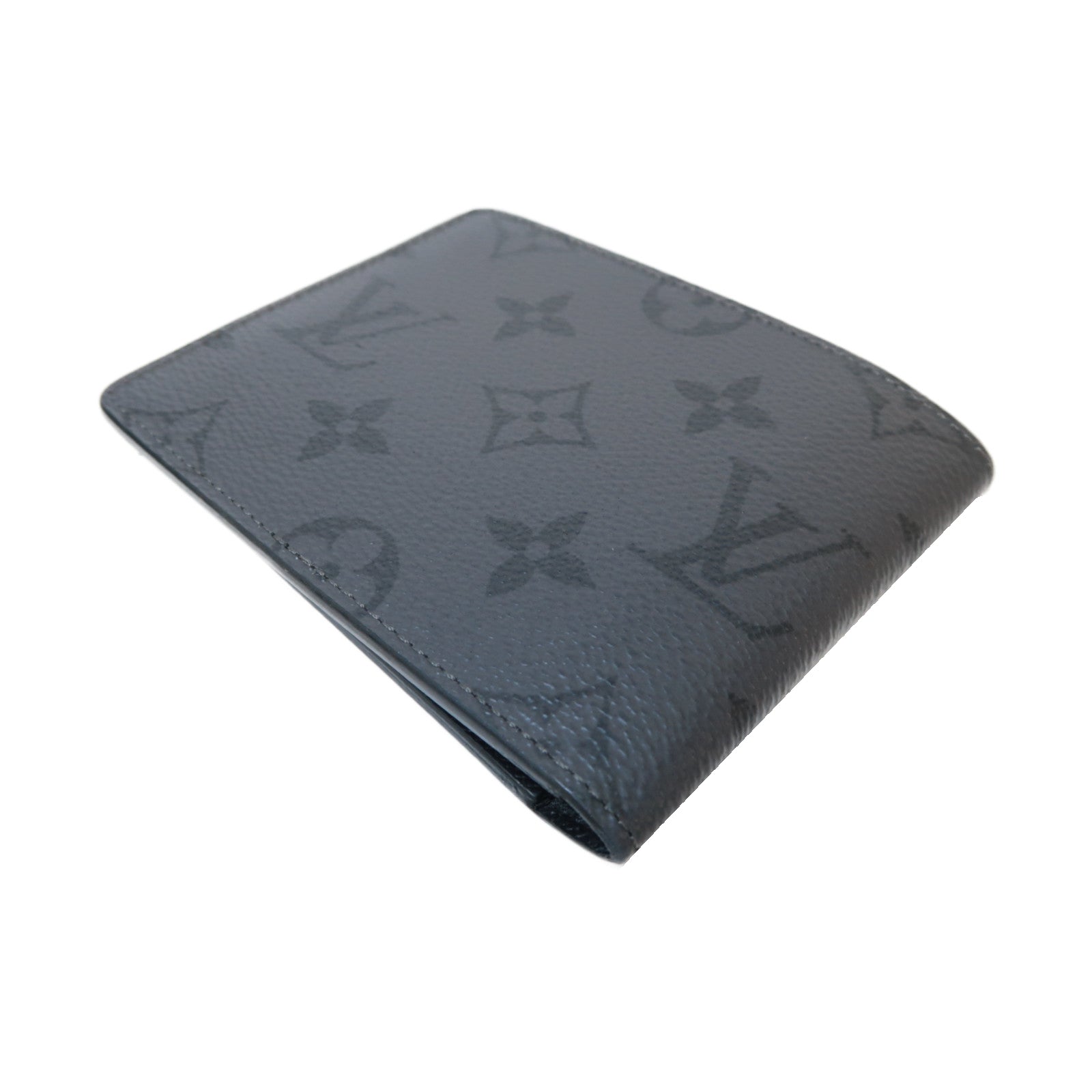 LOUIS VUITTON Monogram Fold Wallet錢包黑色