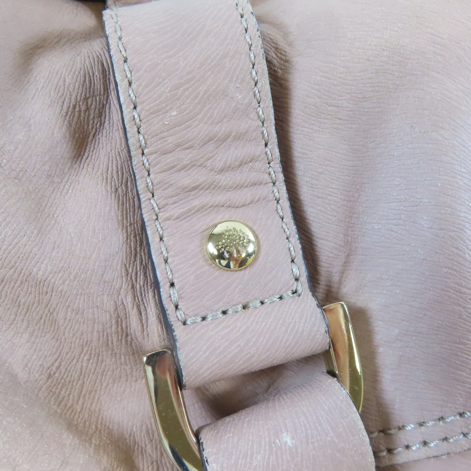 MULBERRY 牛皮皮革2 Way Shoulder Bag金扣手挽肩背兩用袋粉紅色