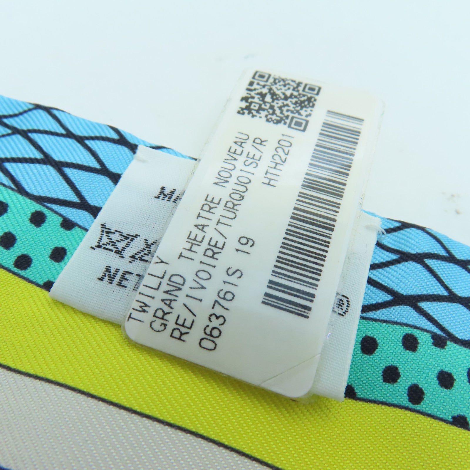 HERMES 絲質Twilly絲巾彩色