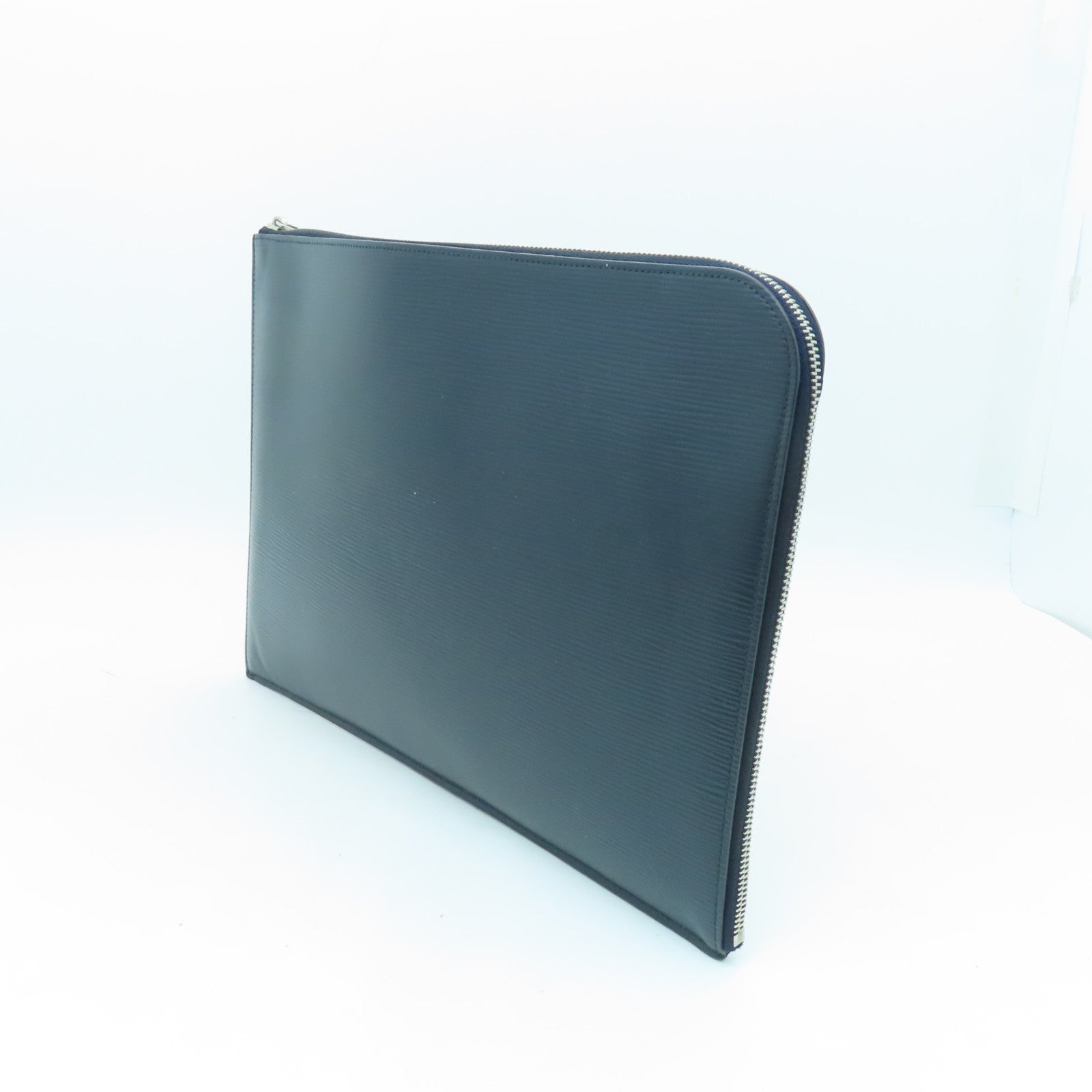 LOUIS VUITTON Epi Clutch Bag銀扣手拿包深藍色