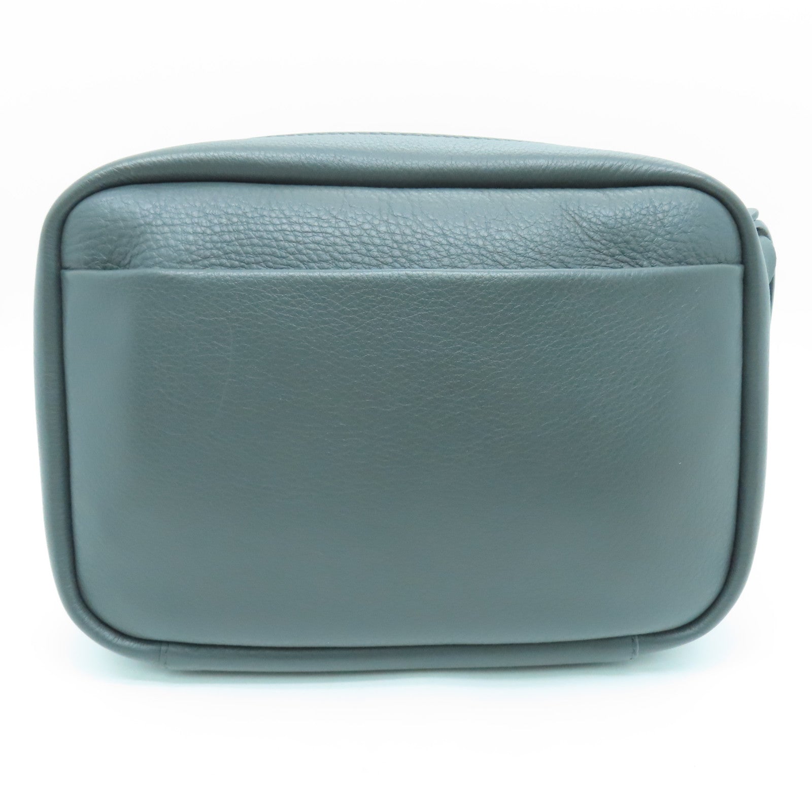 BALENCIAGA 牛皮皮革Shoulder Bag银扣肩背袋灰色