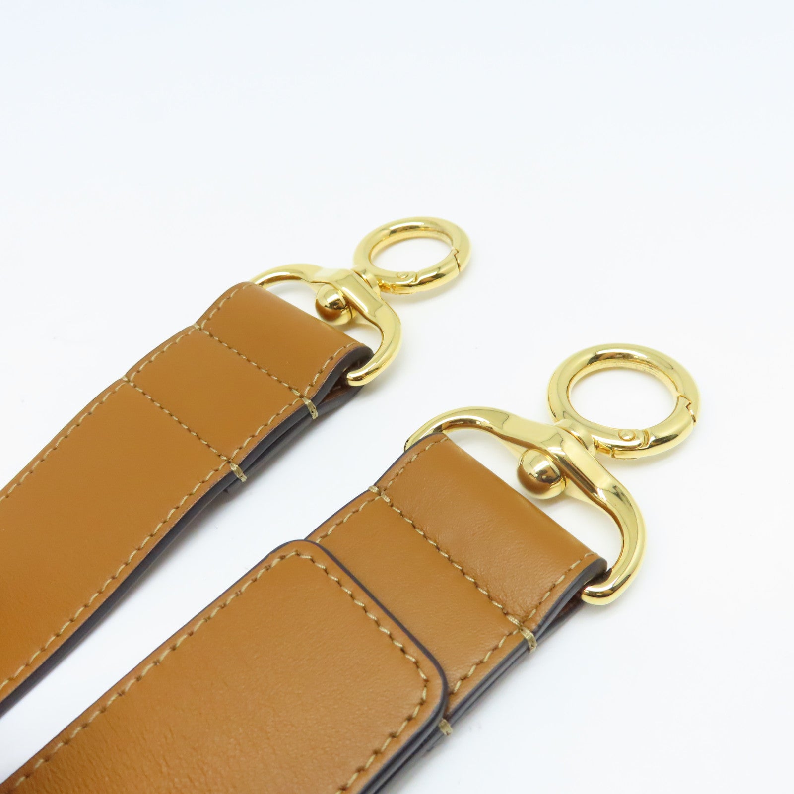 Chloe 牛皮皮革Shoulder Bag金扣肩背袋藍色/棕色