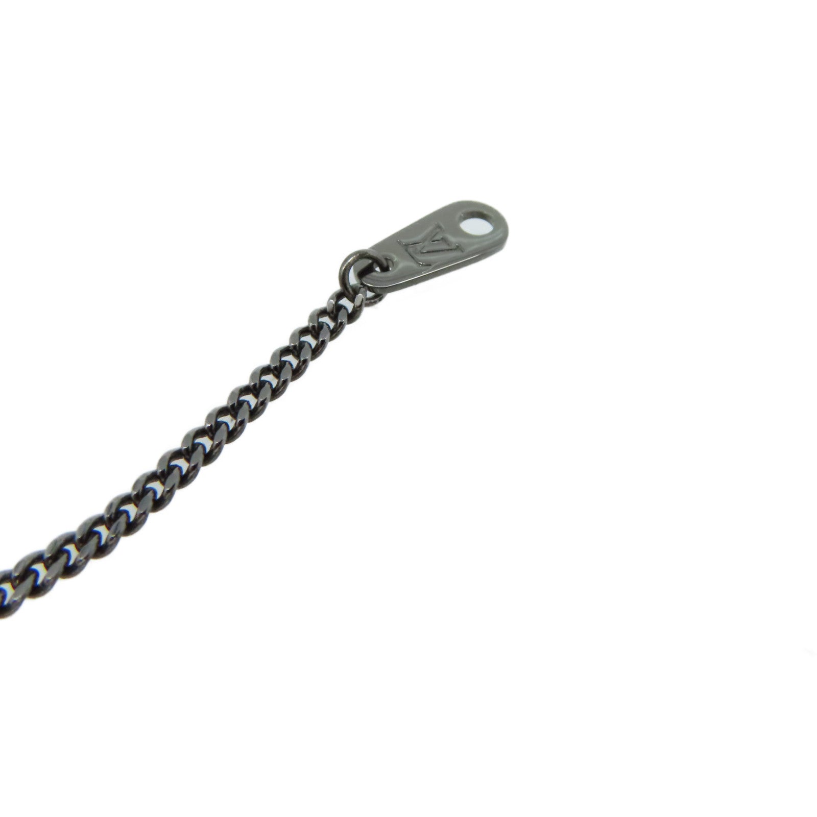 LOUIS VUITTON 金屬Collier Upside Down Necklace項鏈黑色