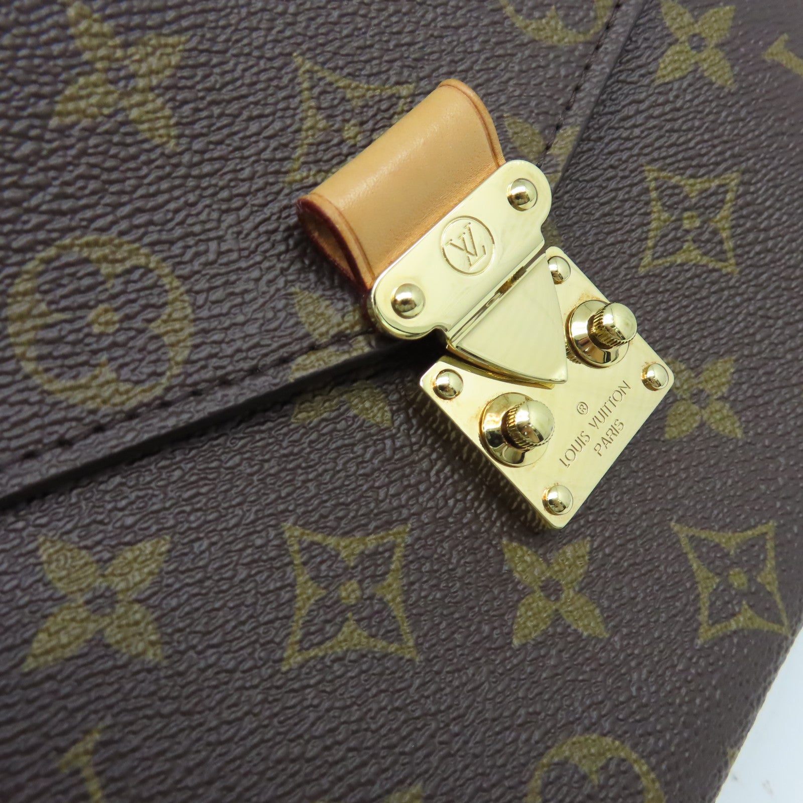 LOUIS VUITTON Monogram Pochette Metis 2Way Shoulder Bag金扣手挽肩背兩用袋啡色