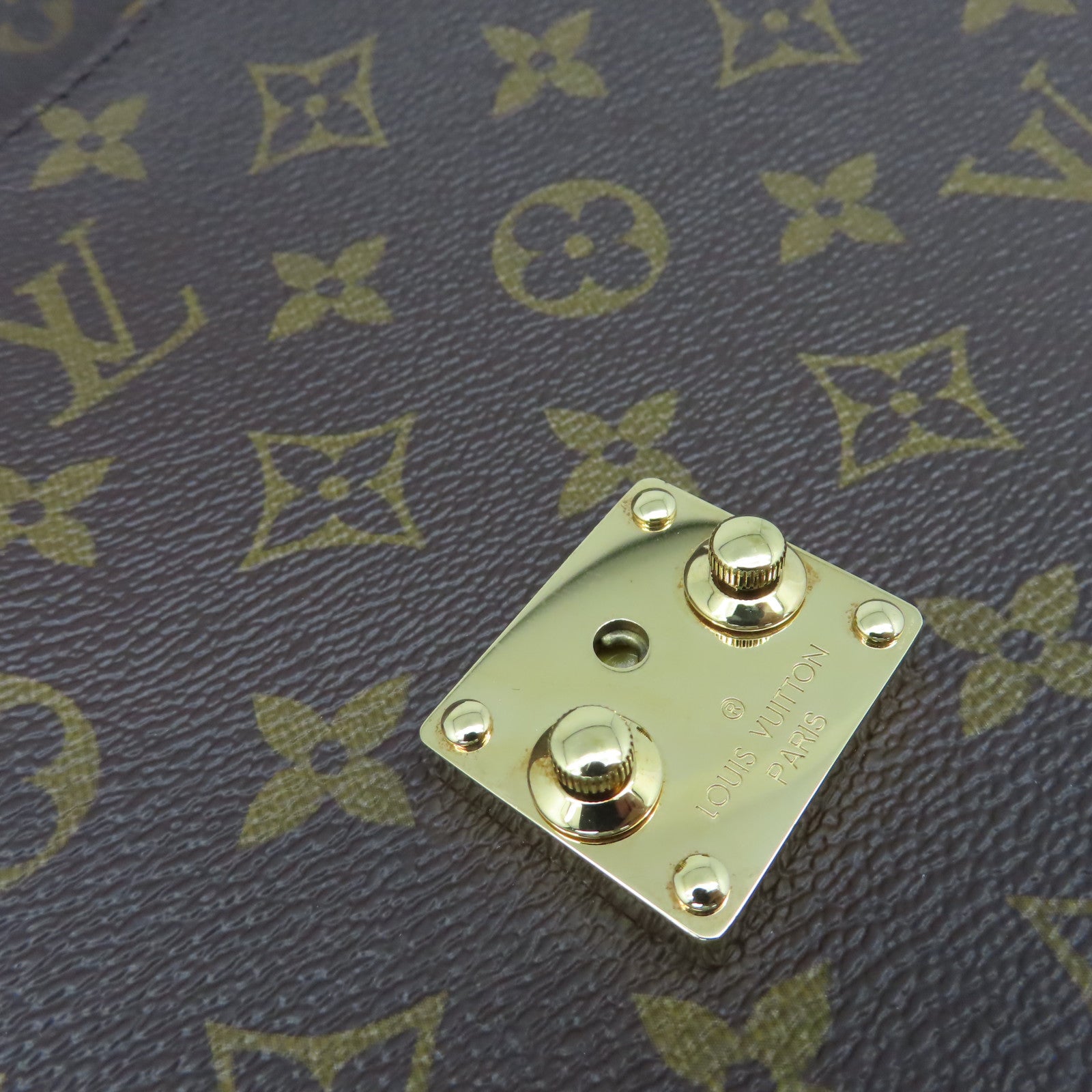 LOUIS VUITTON Monogram Pochette Metis 2Way Shoulder Bag金扣手挽肩背兩用袋啡色