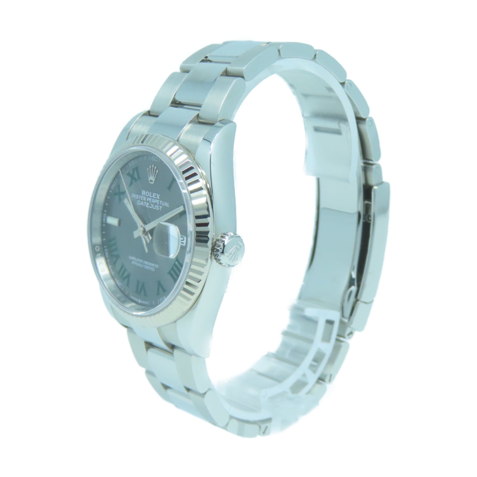 ROLEX Datejust 36mm 18K白金/不鏽鋼自動機芯手錶灰色