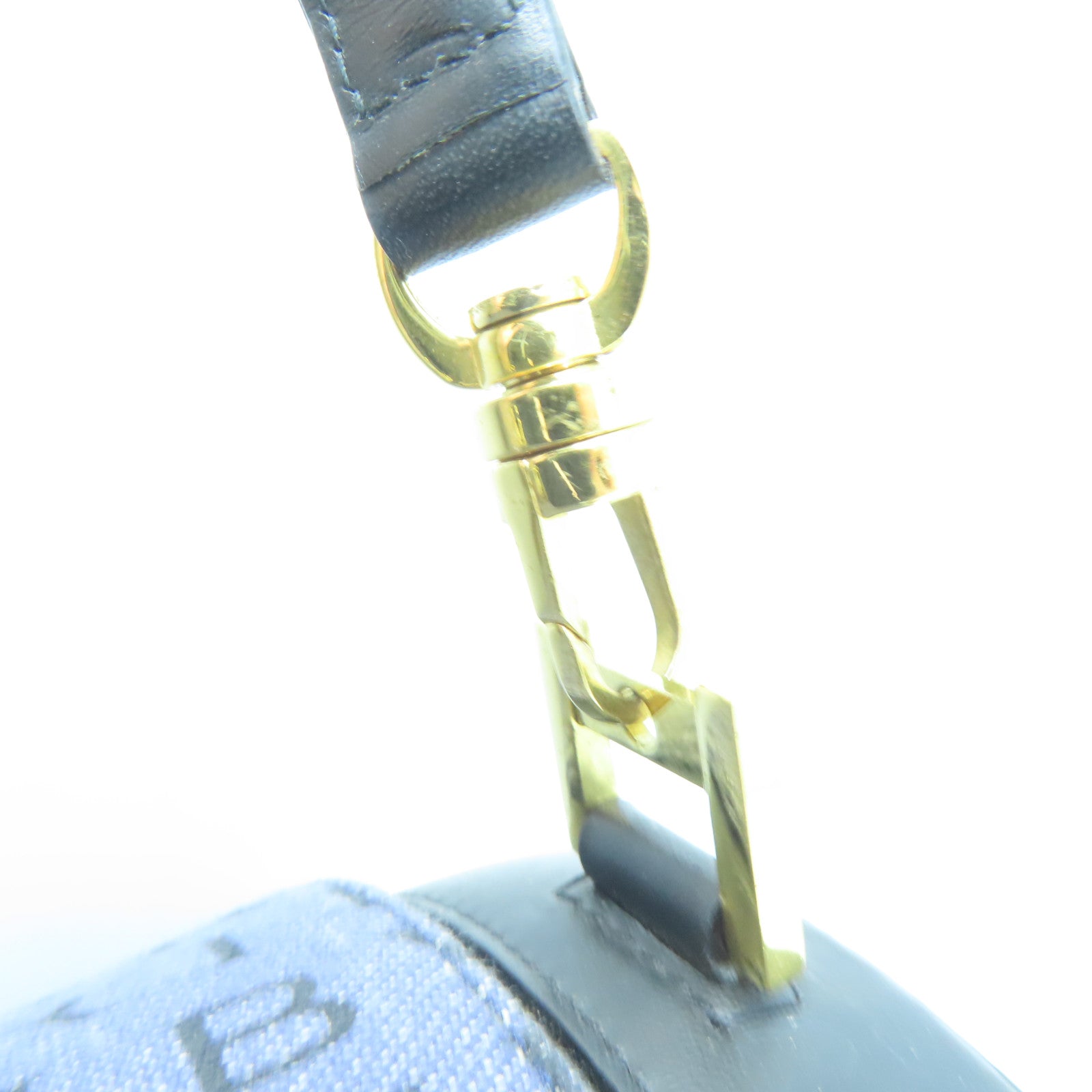 BVLGARI 帆布Shoulder Bag金扣肩背袋藍色