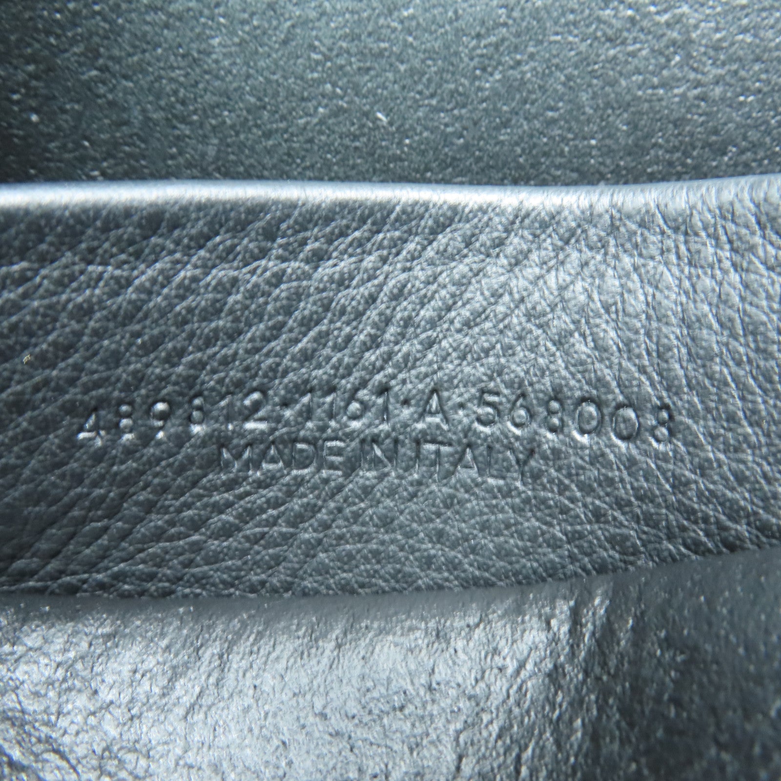 BALENCIAGA 牛皮皮革Shoulder Bag银扣肩背袋灰色