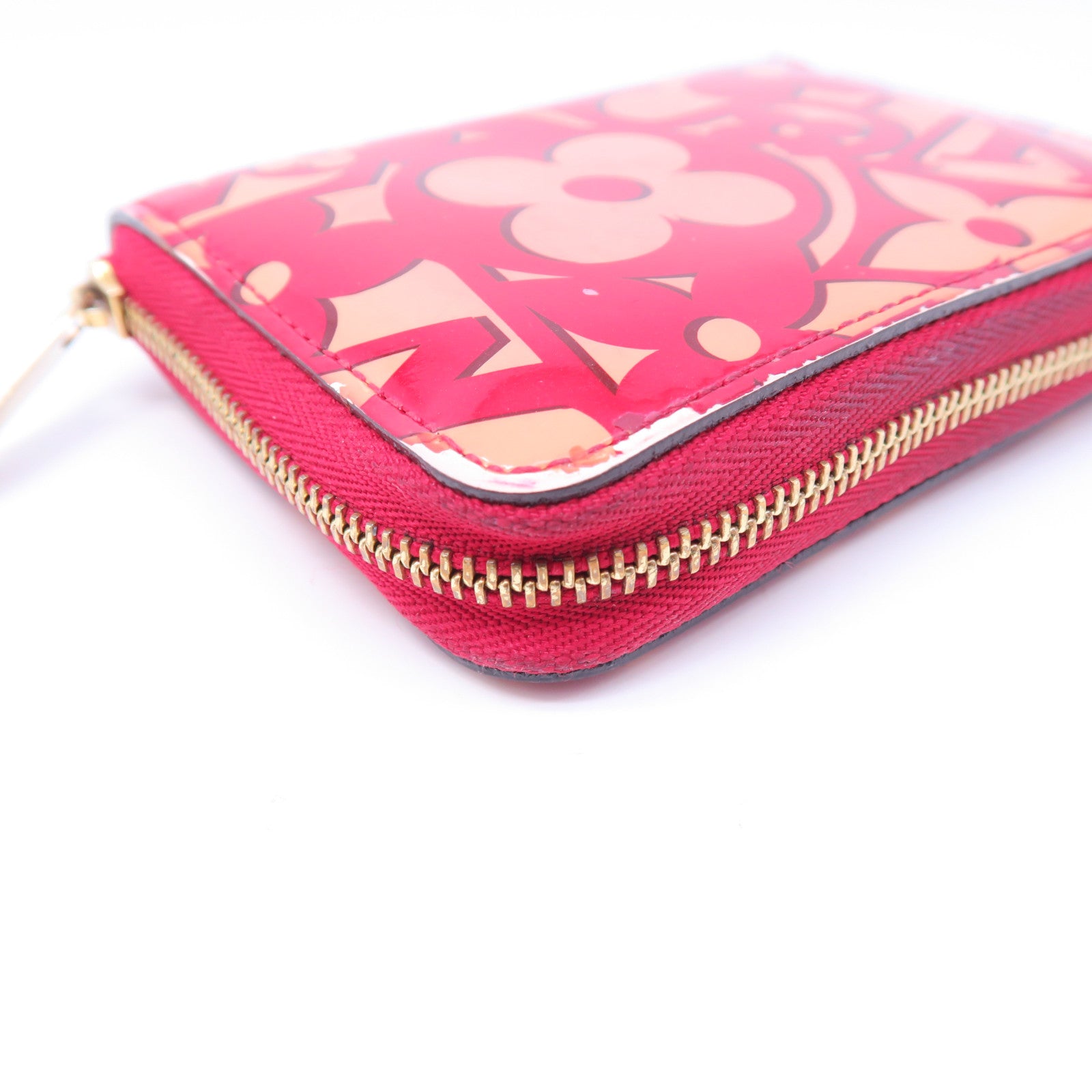 LOUIS VUITTON Sweet Monogram Zippy Coin Purse金扣錢包紅色