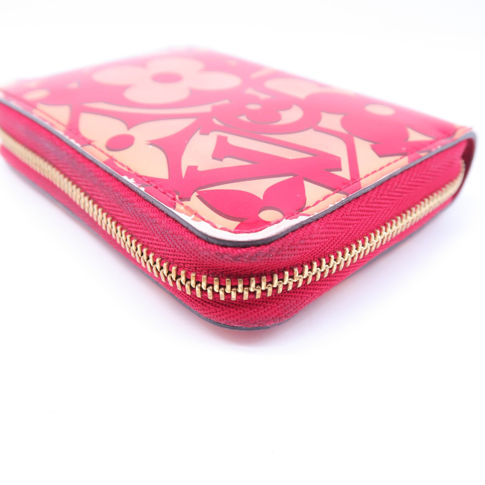LOUIS VUITTON Sweet Monogram Zippy Coin Purse金扣錢包紅色