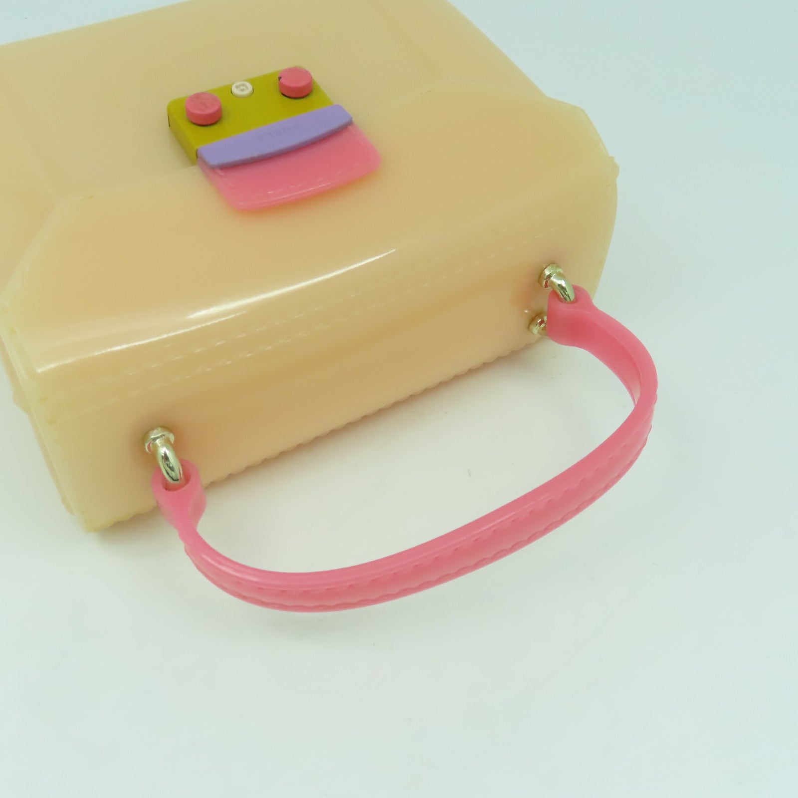 Furla PVC Handbag手挽肩背兩用袋粉紅色