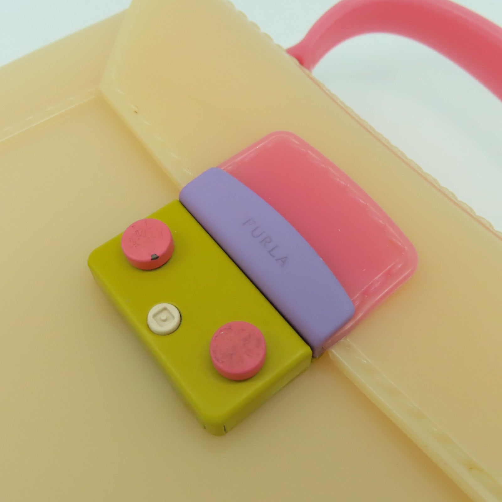 Furla PVC Handbag手挽肩背兩用袋粉紅色