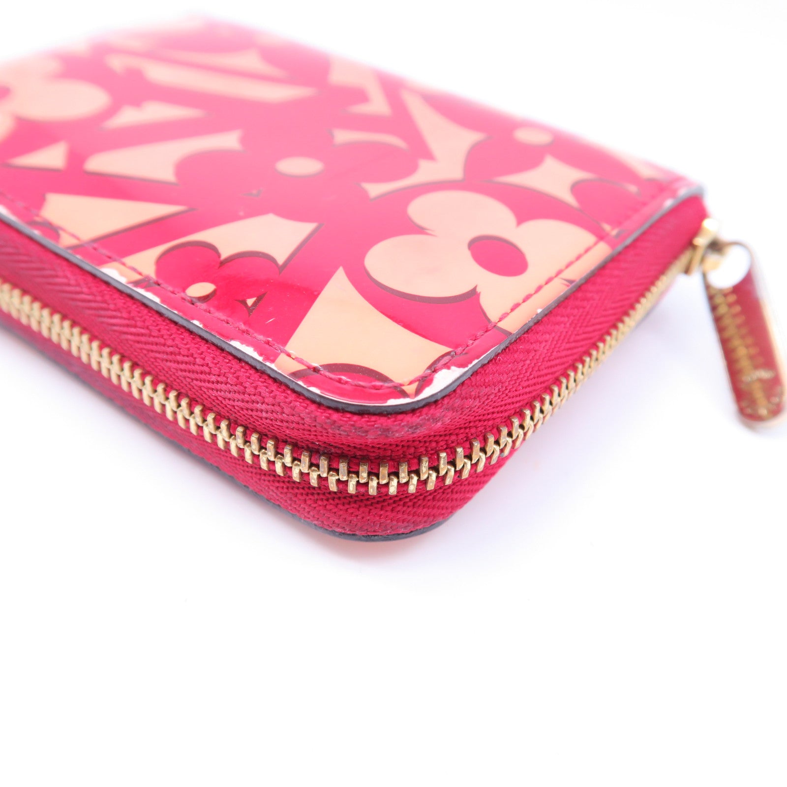 LOUIS VUITTON Sweet Monogram Zippy Coin Purse金扣錢包紅色