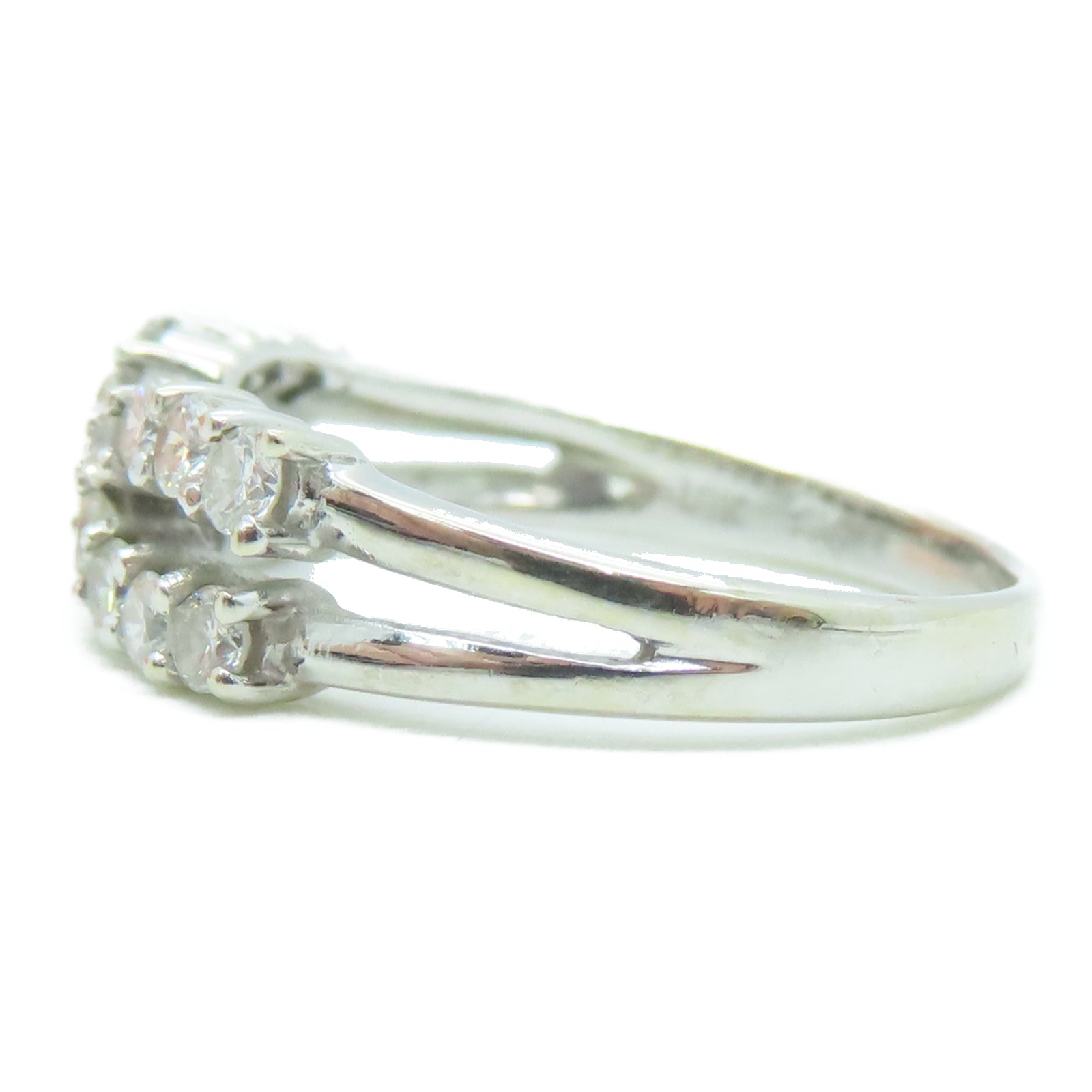 JEWELRY 18K白金Diamond 2.66g 0.51ct钻石戒指US#5.5