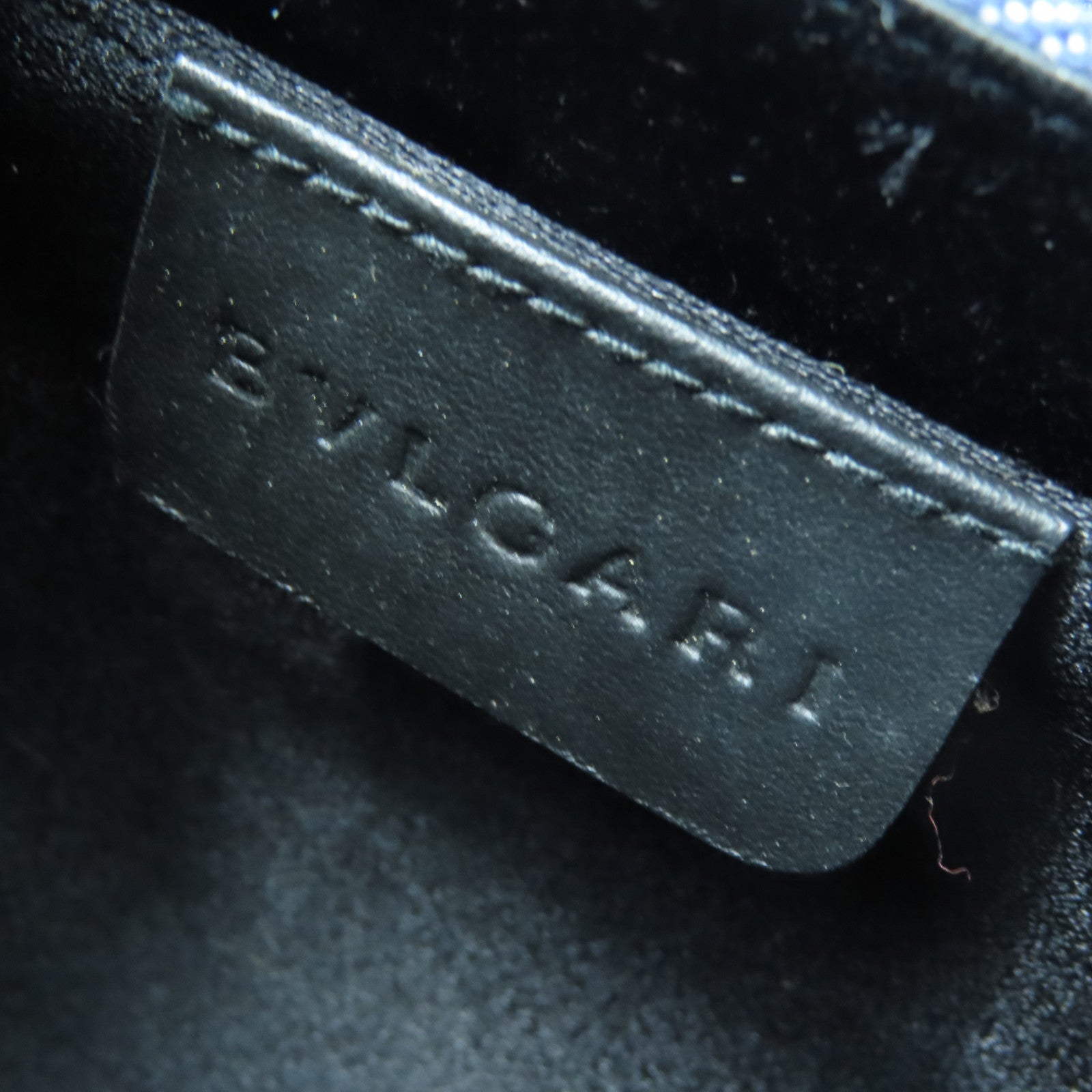 BVLGARI 帆布Shoulder Bag金扣肩背袋藍色