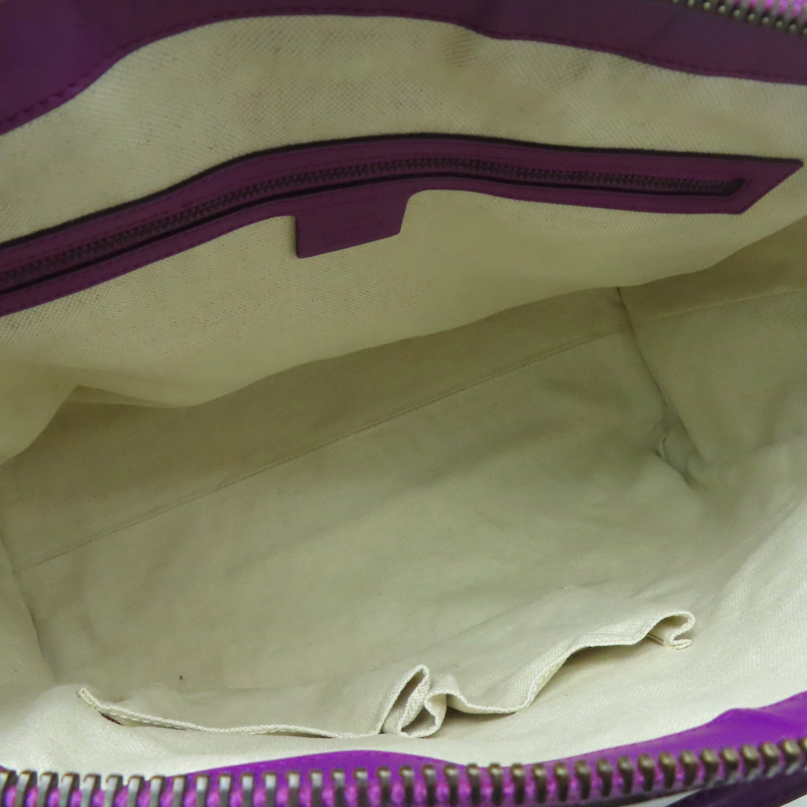 GUCCI 帆布2 Way Shoulder金扣手挽肩背兩用袋棕色/紫色