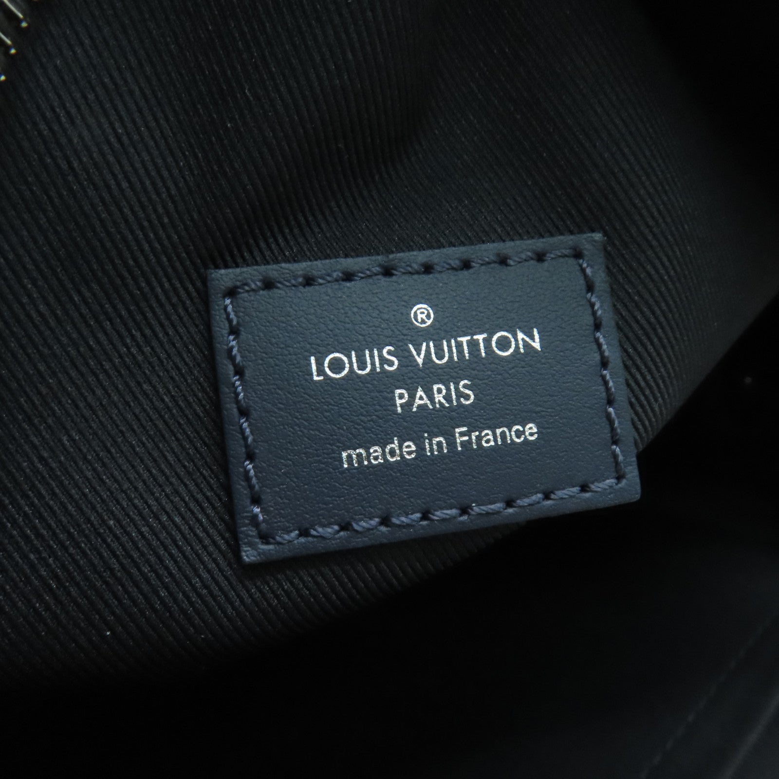 LOUIS VUITTON Monogram Tapestry Soft Trunk Shoulde銀扣肩背袋藍色