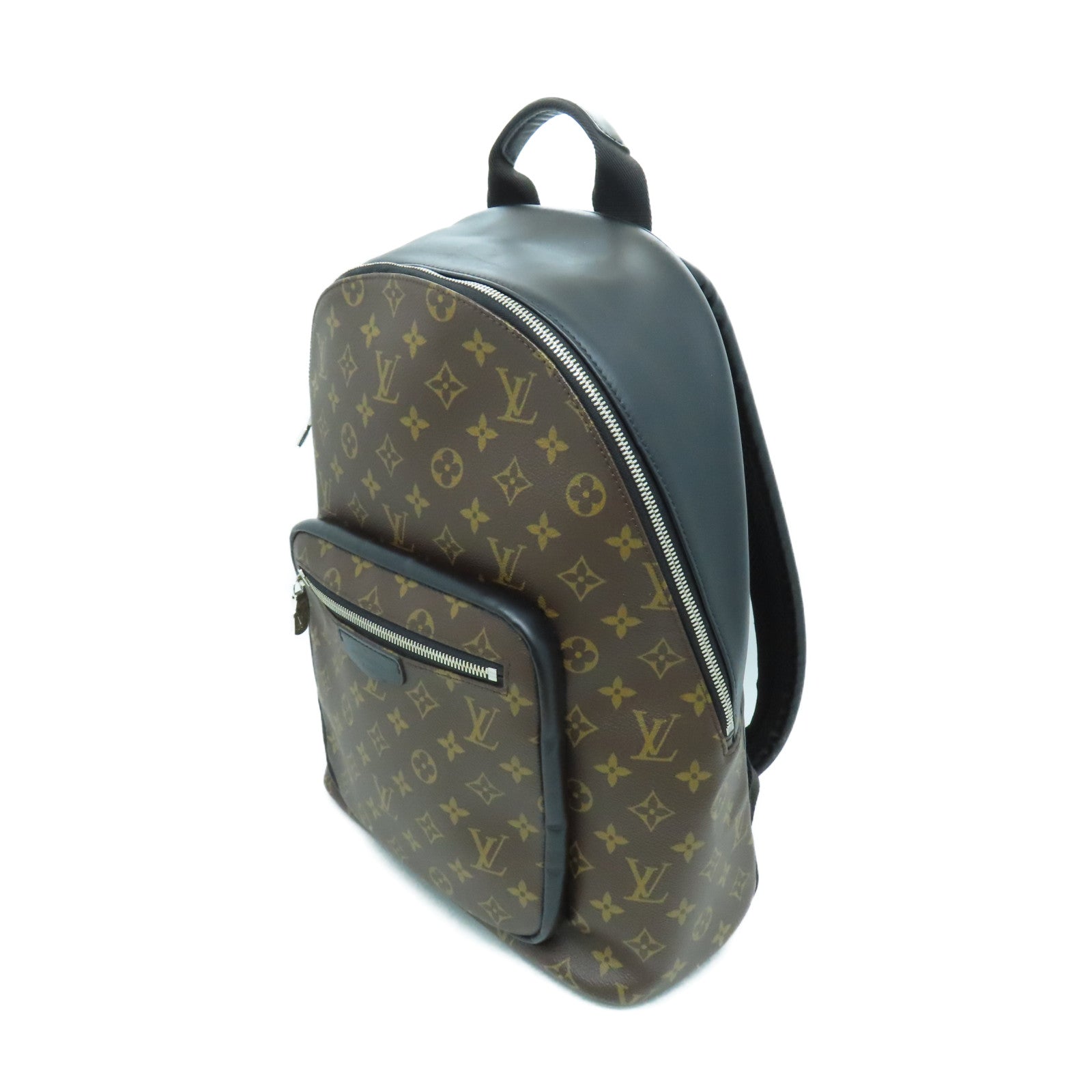 LOUIS VUITTON Monogram Josh Backpack银扣背包啡色
