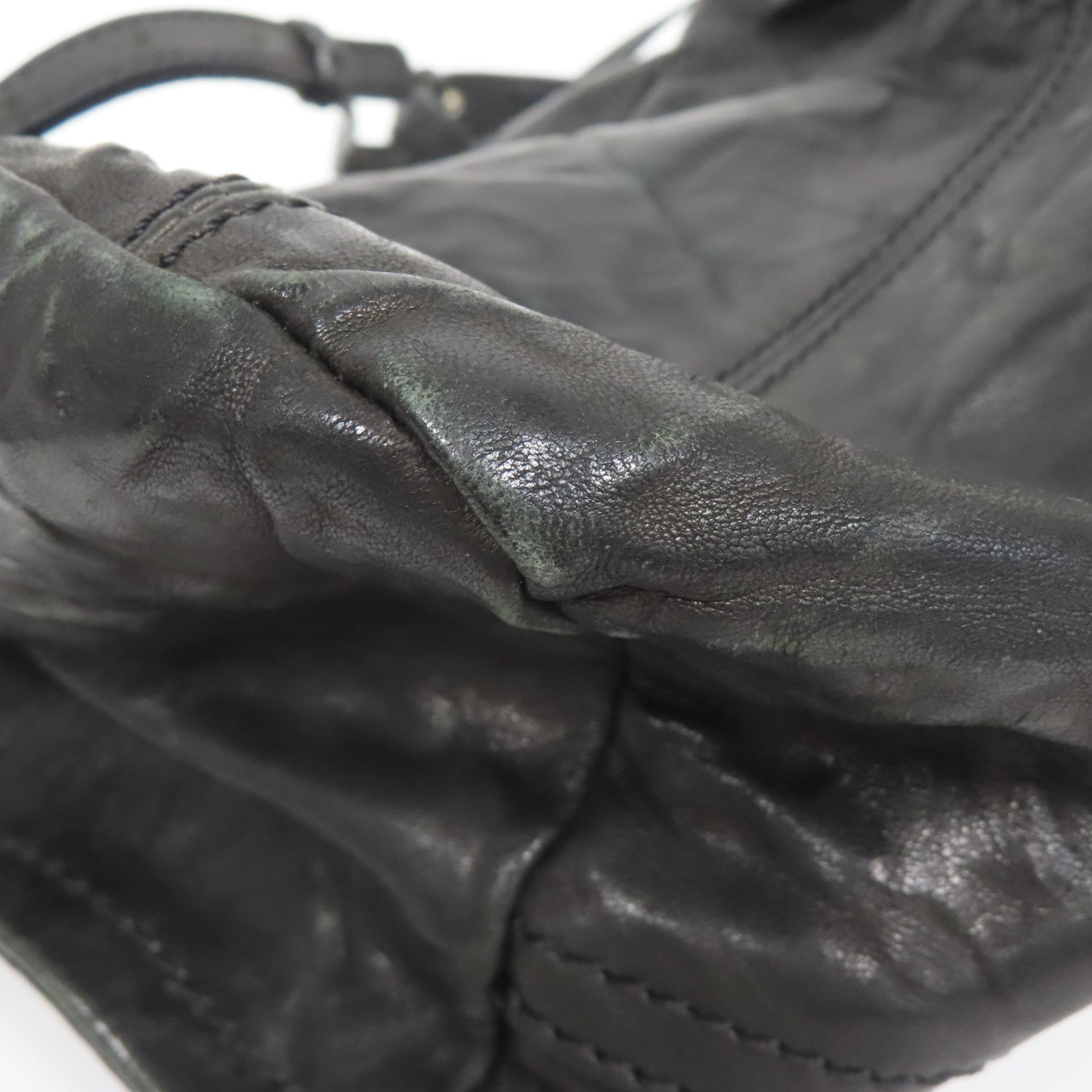 GIVENCHY 牛皮皮革Pandora Mini銀扣肩背袋黑色