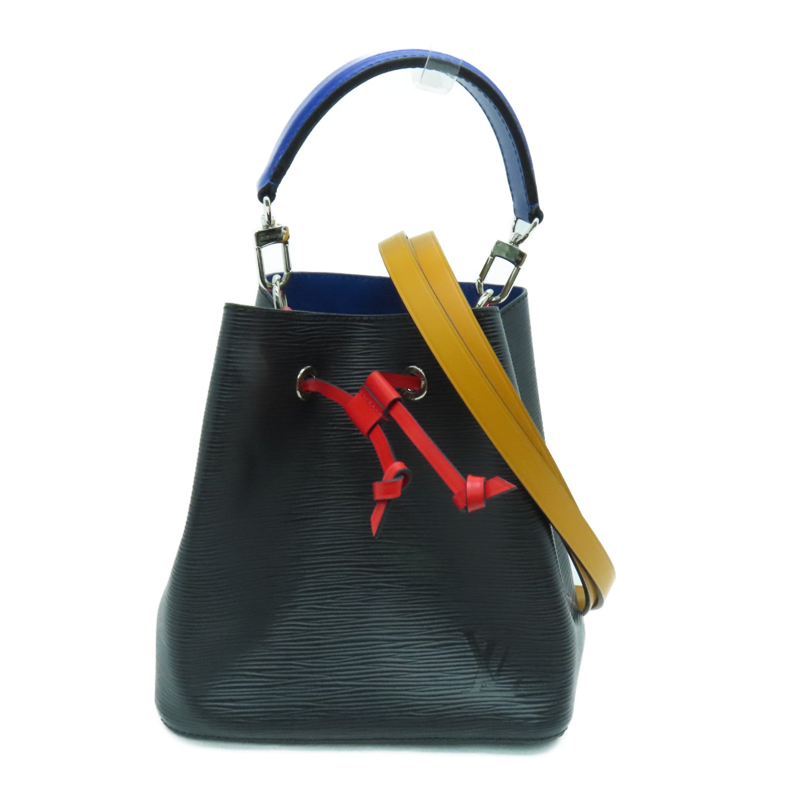 LOUIS VUITTON Epi NeoNoe BB One Shoulder銀扣兩用手挽肩背袋黑色