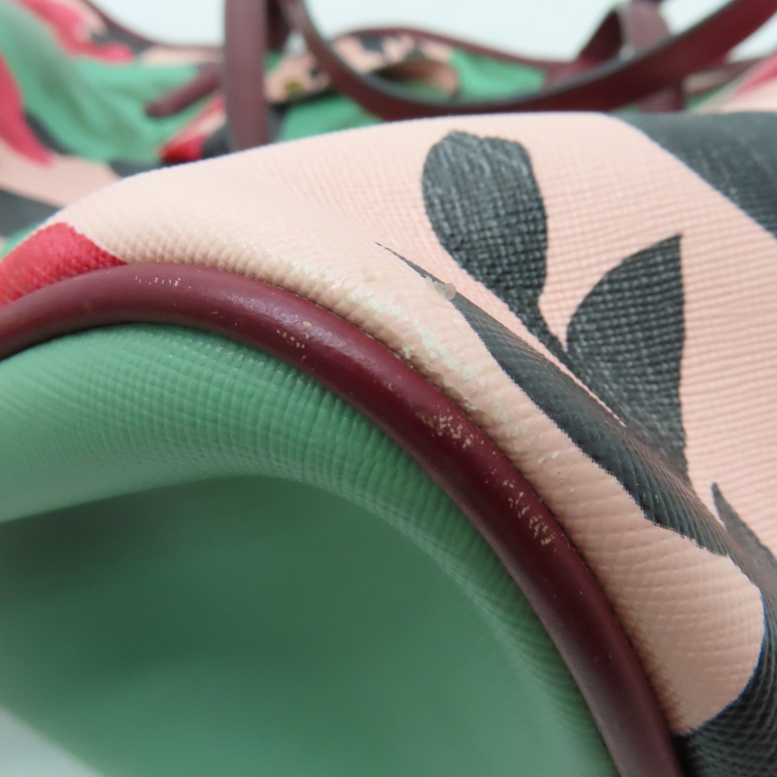 MARC BY MARC JACOBS 塗層帆布Tote Bag金扣手挽袋粉紅色/綠色