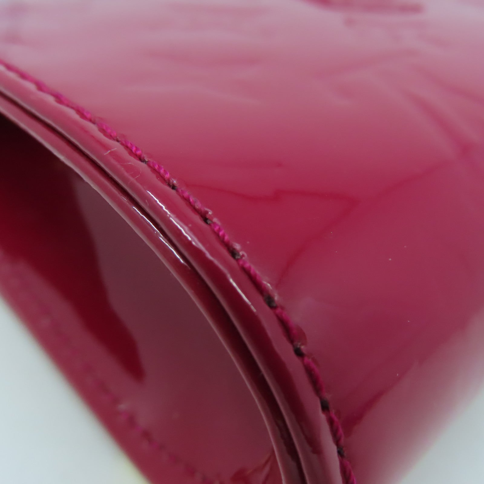 LOUIS VUITTON Vernis Clutch Ana Shoulder Bag金扣肩背袋紅色