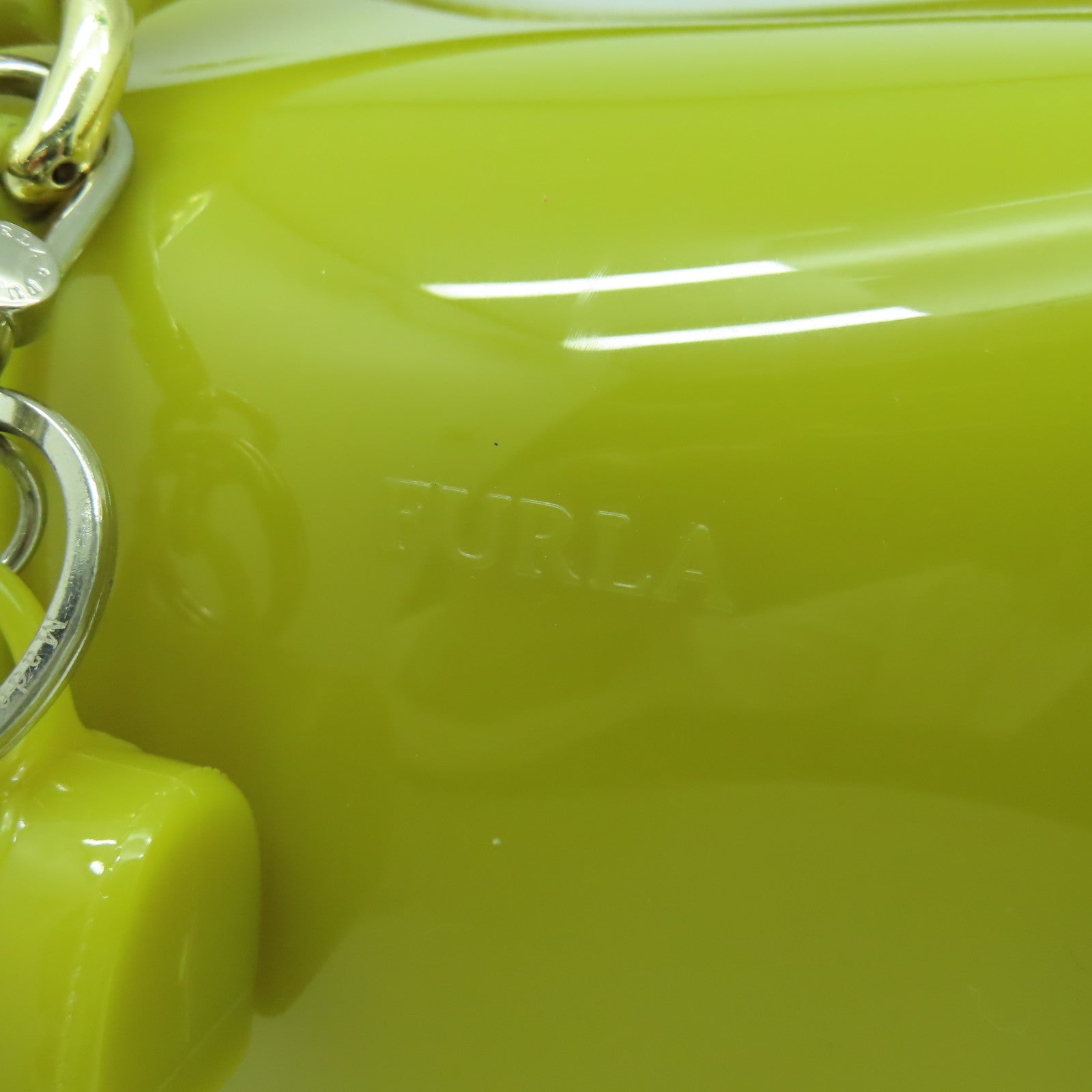 Furla PVC Handbag金扣手挽肩背兩用袋綠色