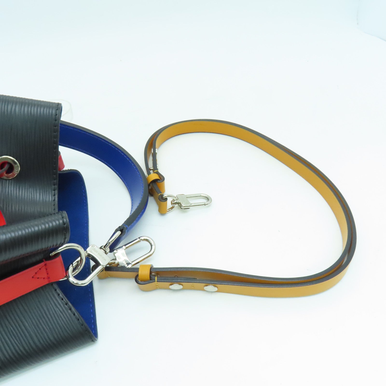 LOUIS VUITTON Epi NeoNoe BB One Shoulder銀扣兩用手挽肩背袋黑色
