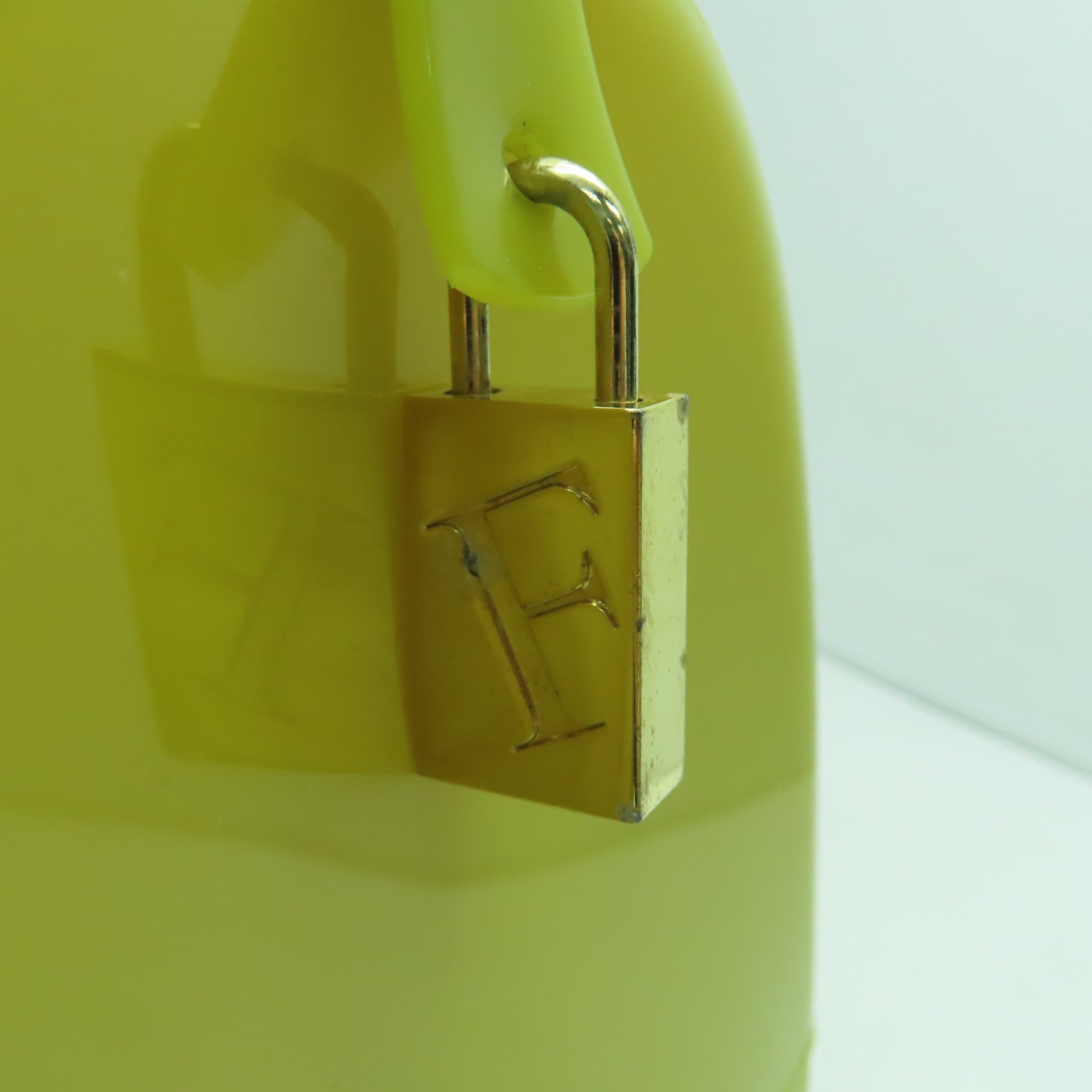 Furla PVC Handbag金扣手挽肩背兩用袋綠色