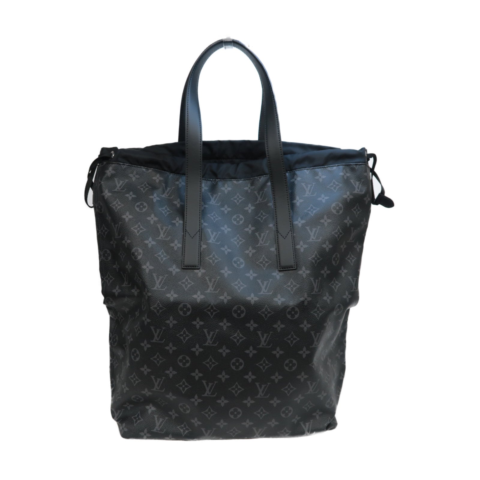 LOUIS VUITTON Mono-Eclipse Cabas Light Tote Bag銀扣手挽袋黑色