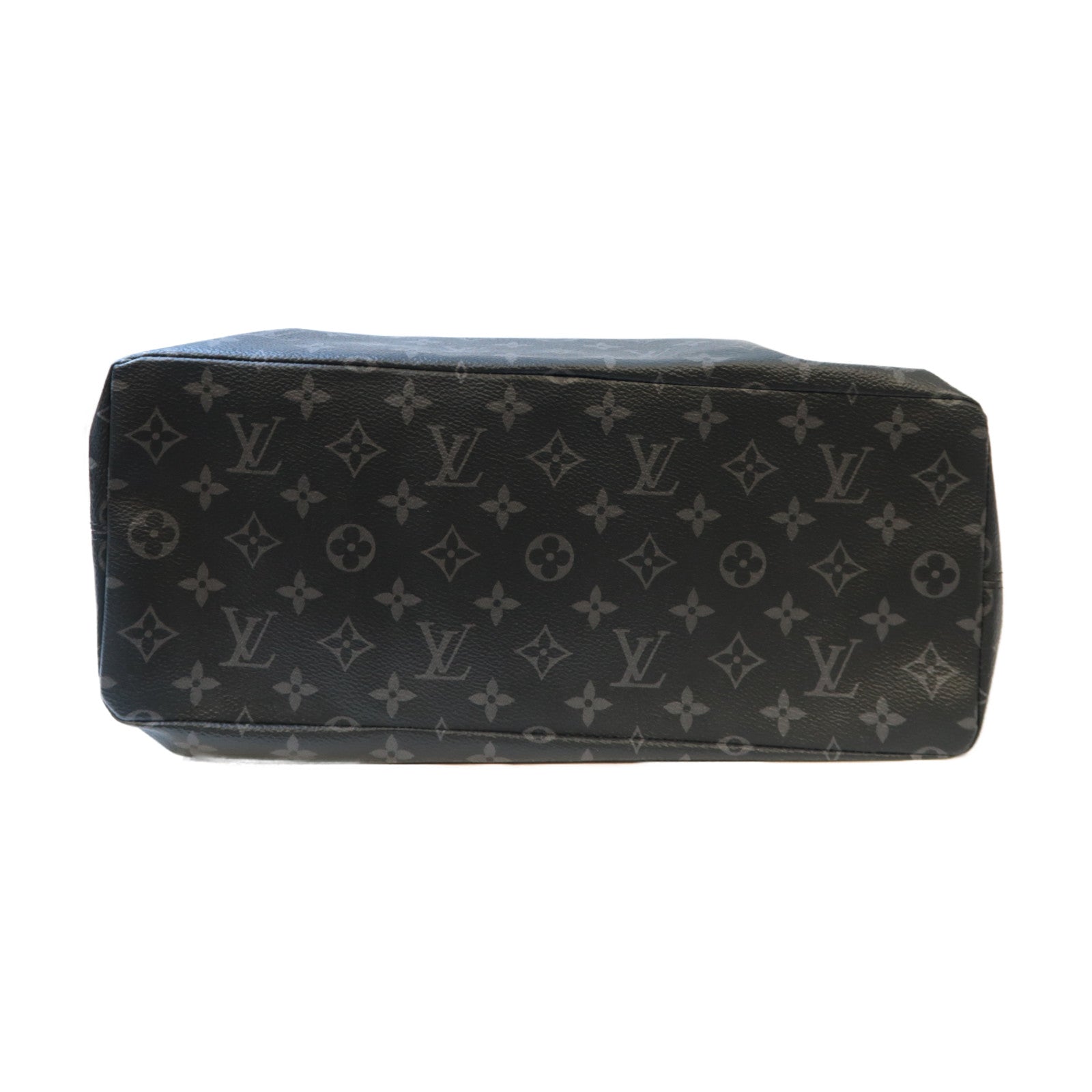 LOUIS VUITTON Mono-Eclipse Cabas Light Tote Bag銀扣手挽袋黑色
