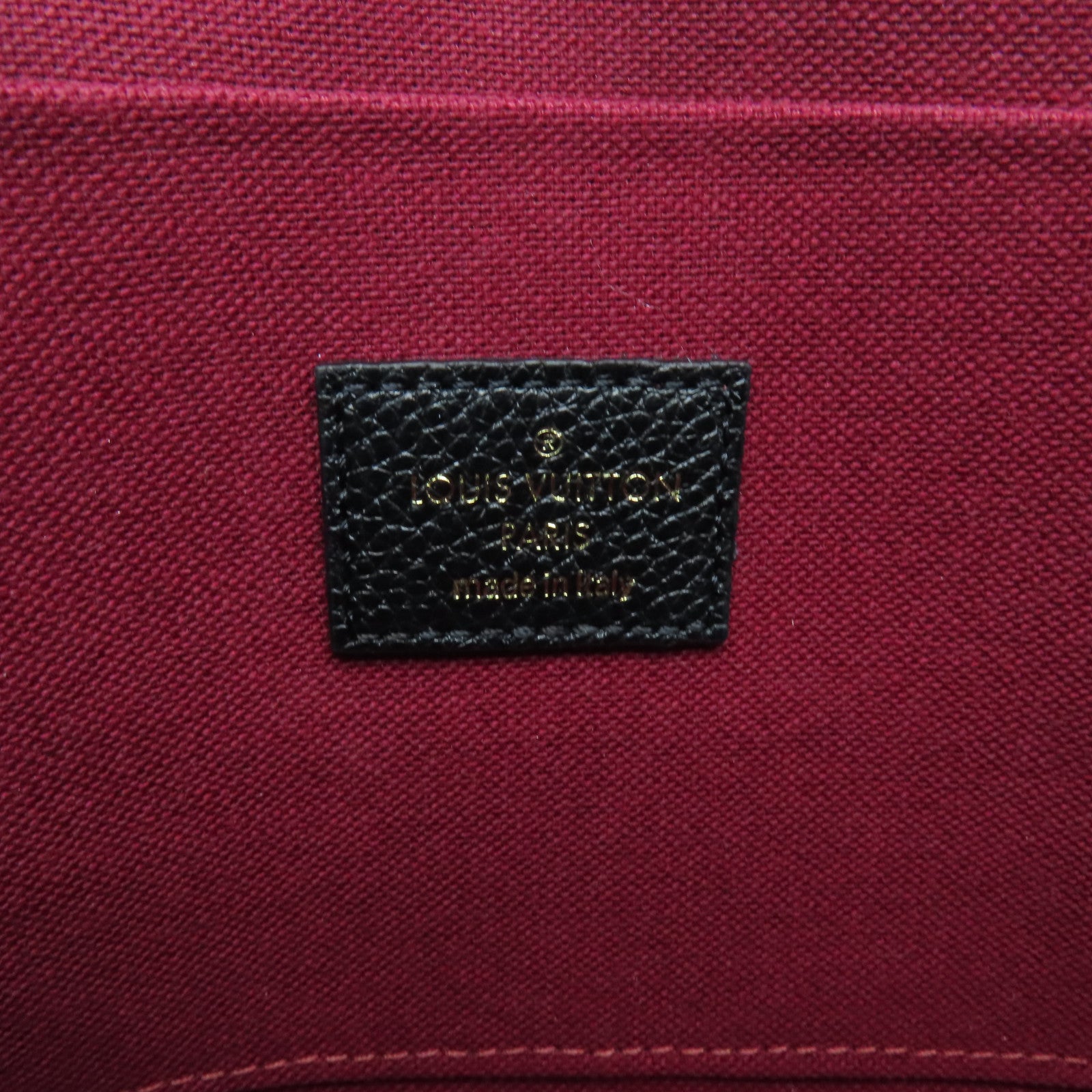 LOUIS VUITTON Monogram Empreinte Felicie Pochette金扣鏈帶肩背袋黑色