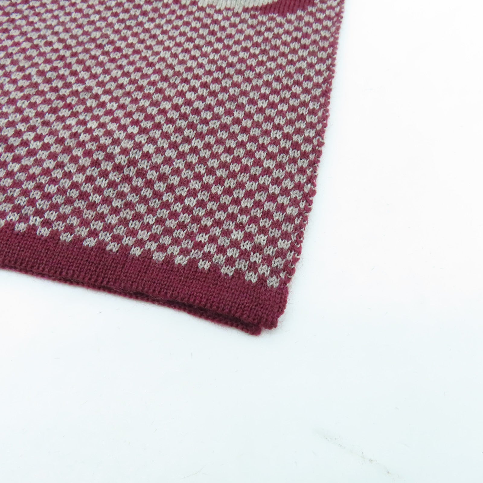 LOUIS VUITTON 羊毛Handwriting Burgundy Scarf絲巾紅色