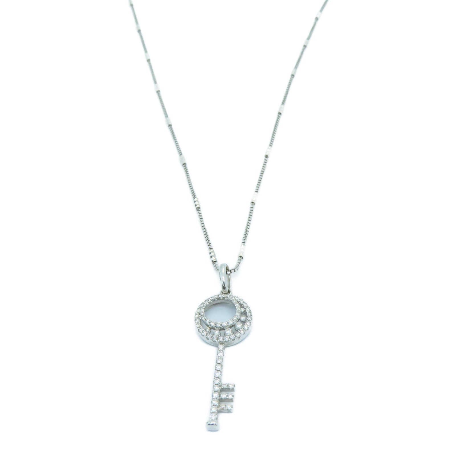 JEWELRY [Sharp Discount] 18K White Gold Diamond Necklace 0.44ct Diamond Necklace