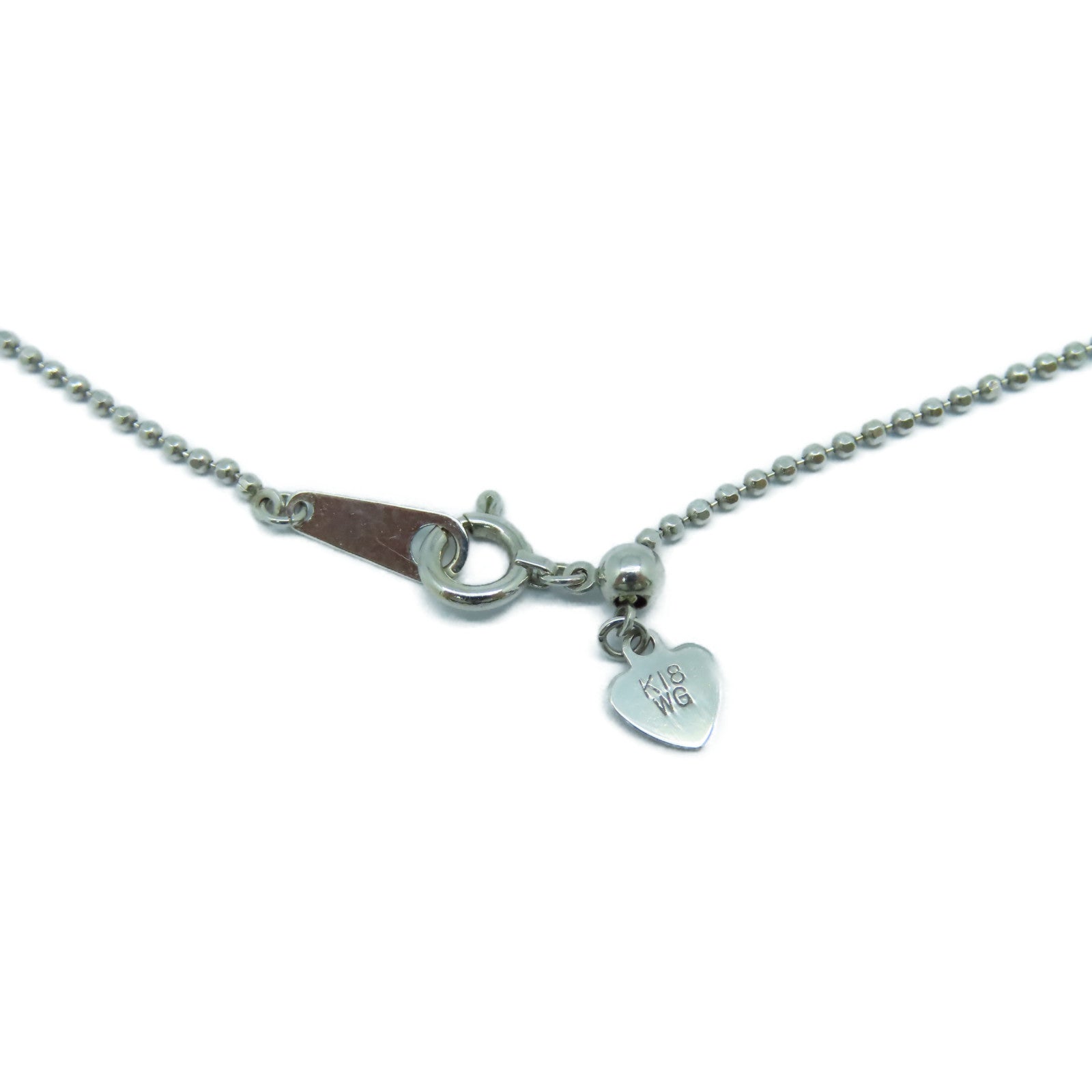 JEWELRY 【激減優惠】18K白金Diamond Necklace 0.80ct粉紅色鑽石/0.40ct鑽石項鍊