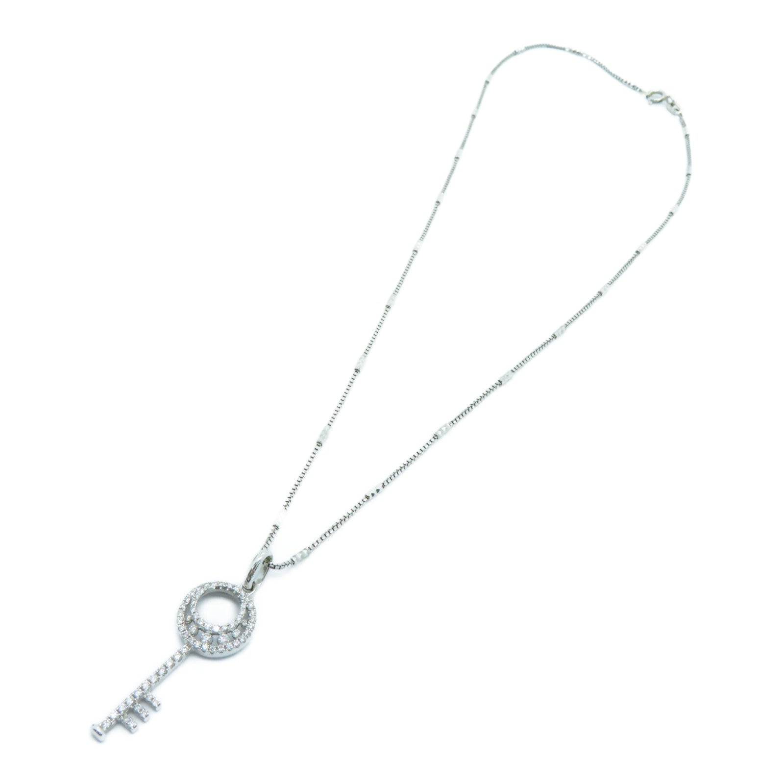 JEWELRY [Sharp Discount] 18K White Gold Diamond Necklace 0.44ct Diamond Necklace