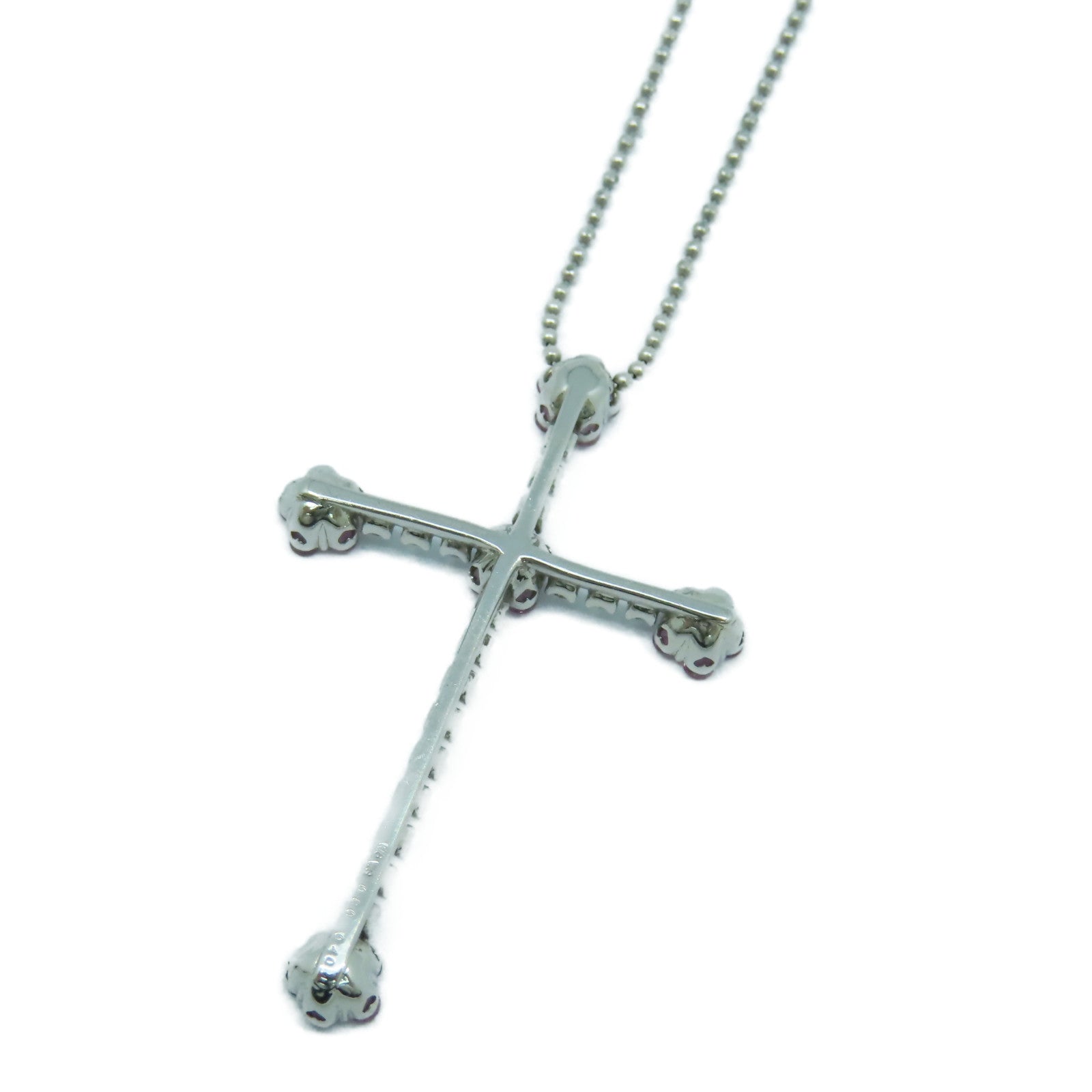 JEWELRY 【激減優惠】18K白金Diamond Necklace 0.80ct粉紅色鑽石/0.40ct鑽石項鍊
