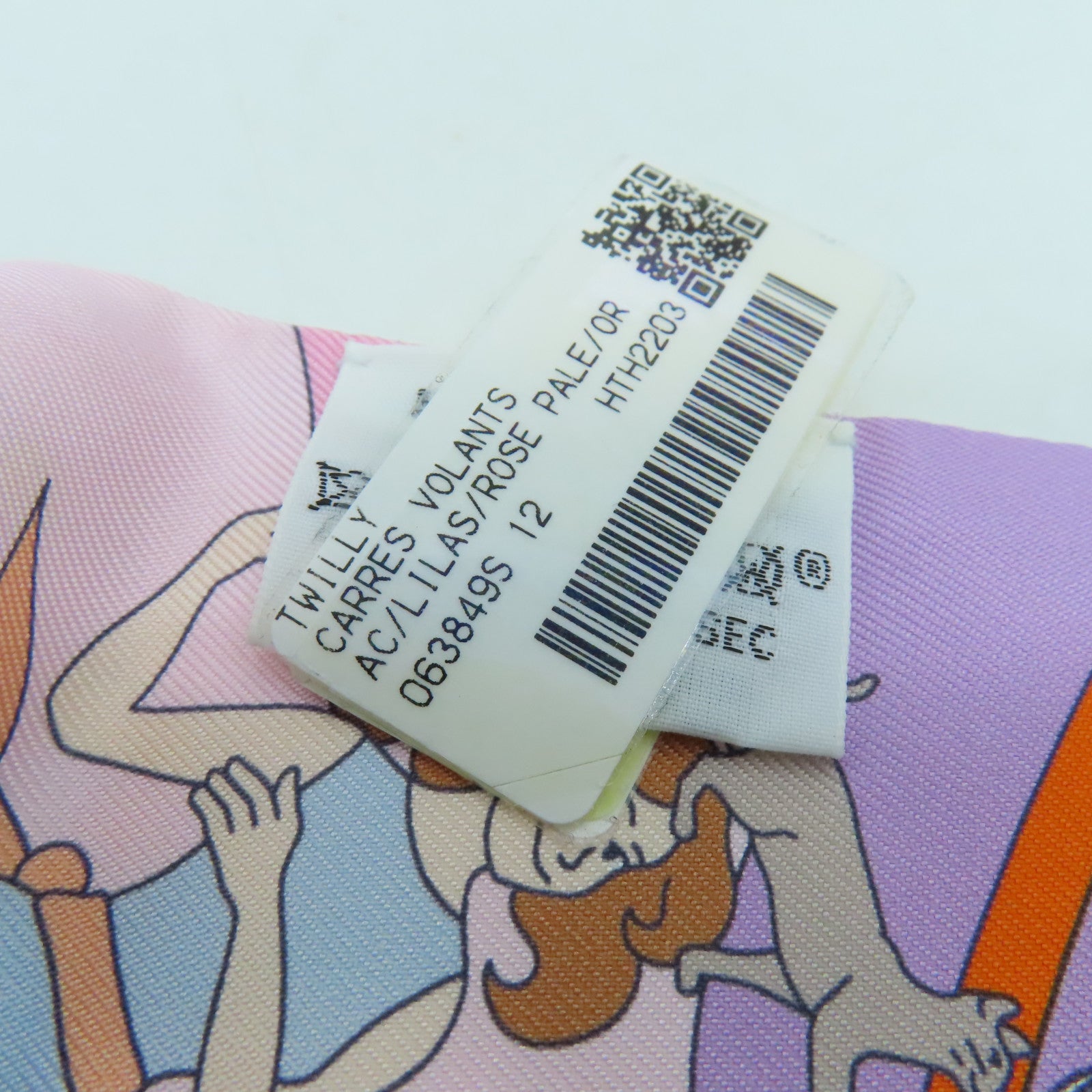 HERMES 絲質Twilly絲巾彩色