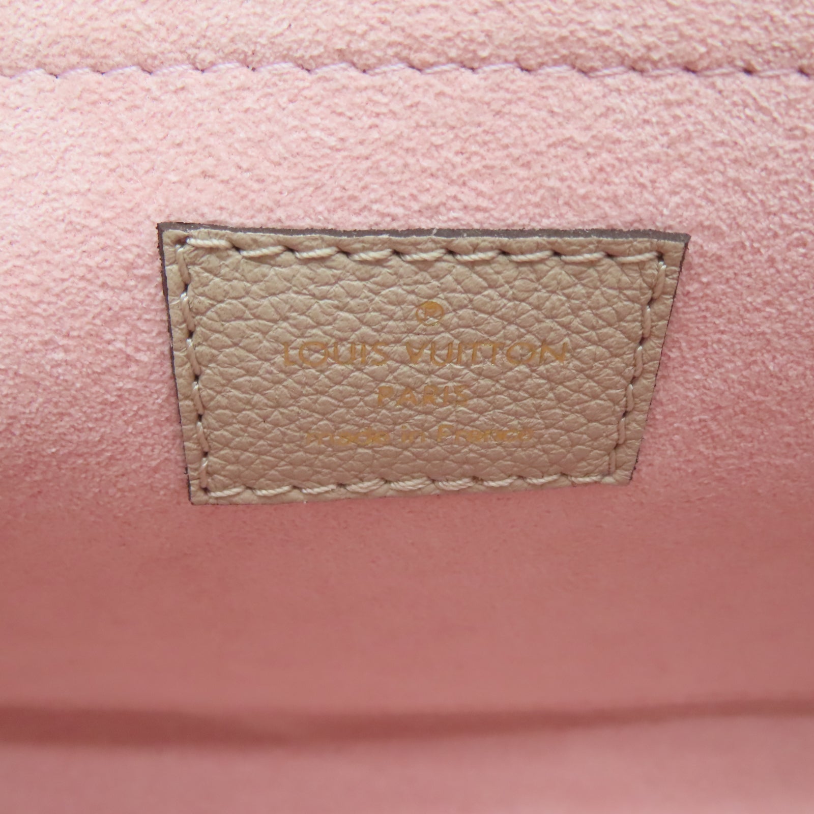 LOUIS VUITTON 牛皮皮革Mylockme金扣链带肩背袋米色